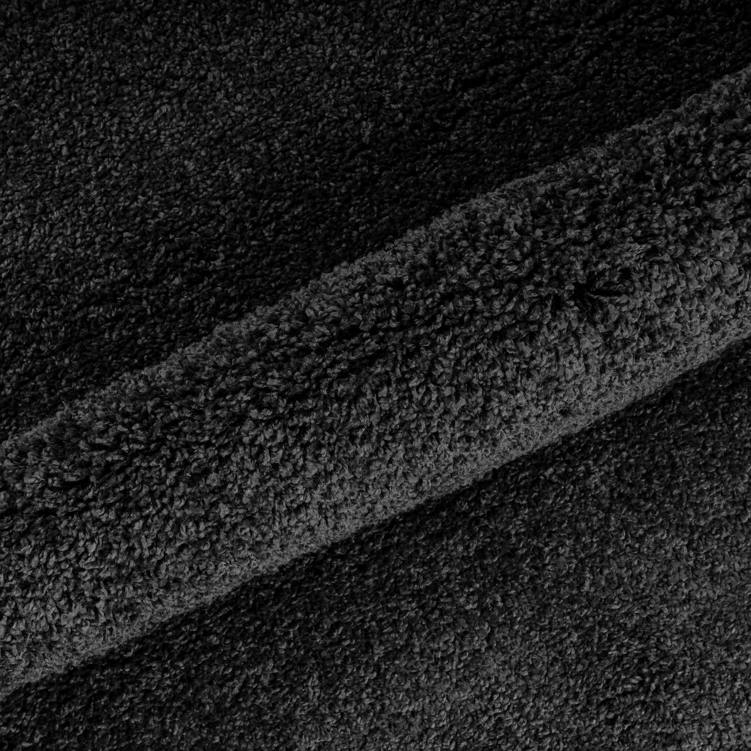 my home Teppich »Shaggy 30«, rund, 30 mm Höhe, Teppich in Uni-Farben, besonders weich und kuschelig