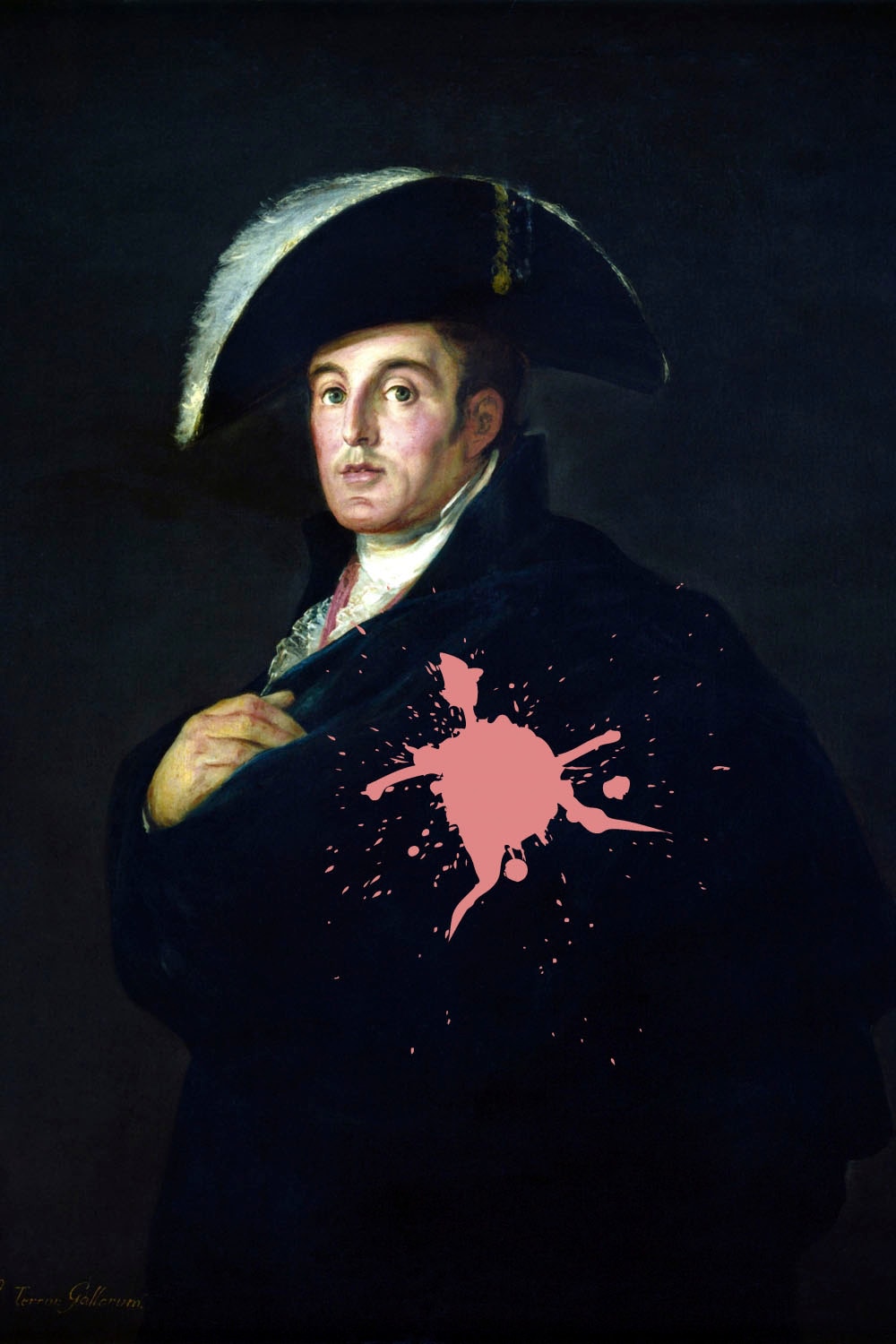 queence Acrylglasbild "Mann mit Farbklecks" Bilder von Männern  Formen  Gem günstig online kaufen