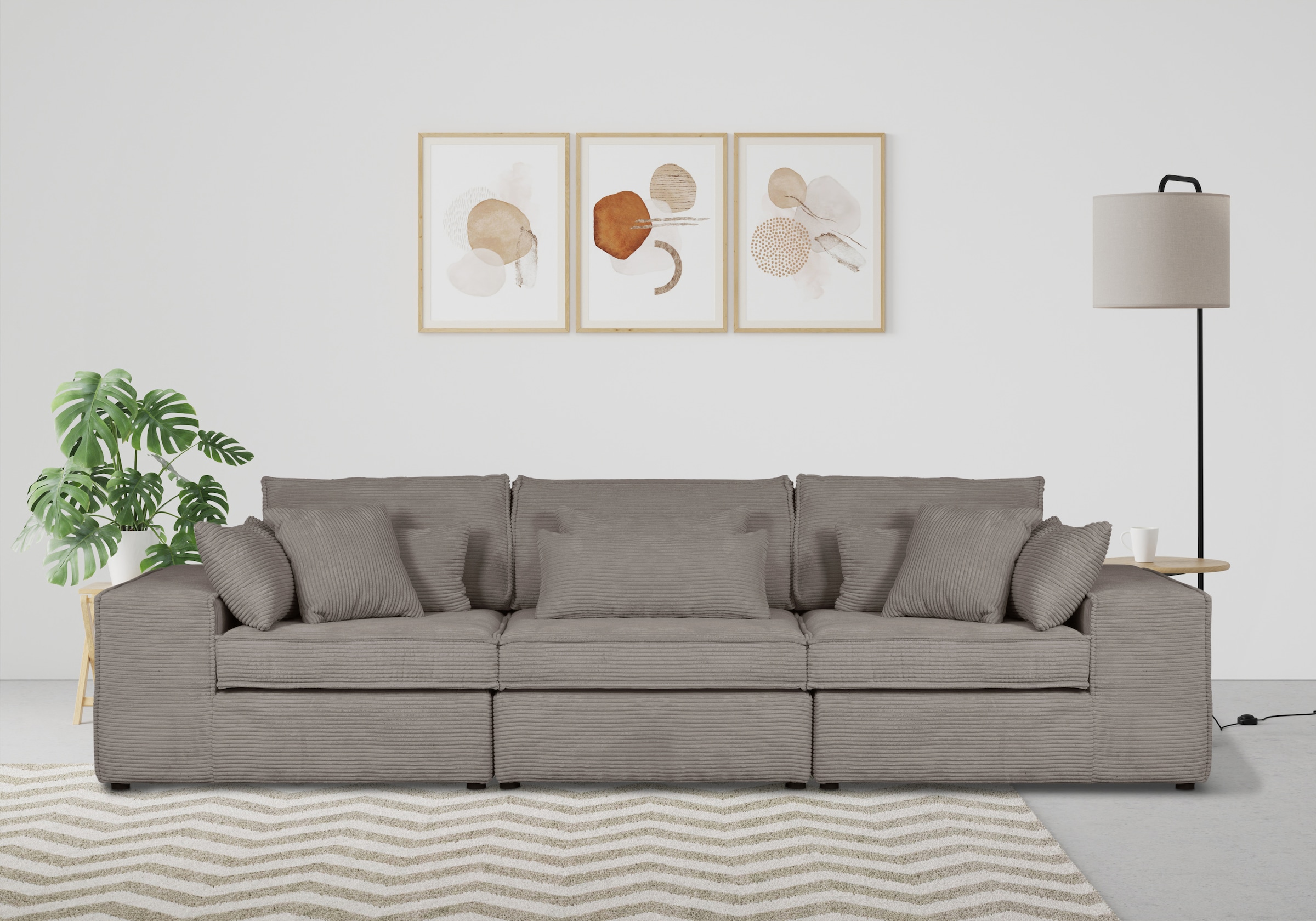 OTTO home 3-Sitzer "Enid" 3 Teile, bestehend aus Modulen, in vielen Bezügen, auch in Breitcord