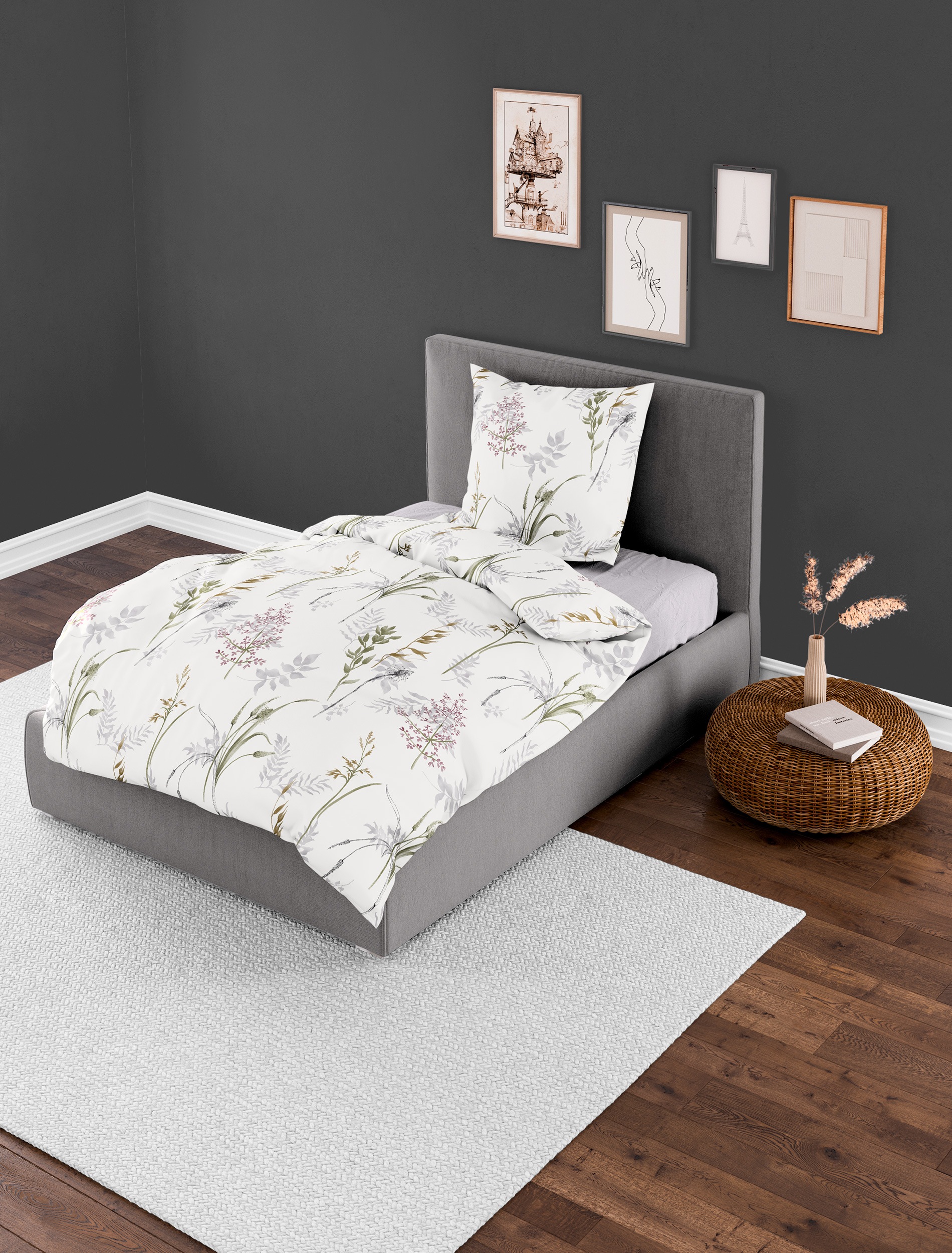 BIERBAUM Bettwäsche "4130" 2 Stk. tlg. Mako-Satin, 100 % Baumwolle, pflegel günstig online kaufen