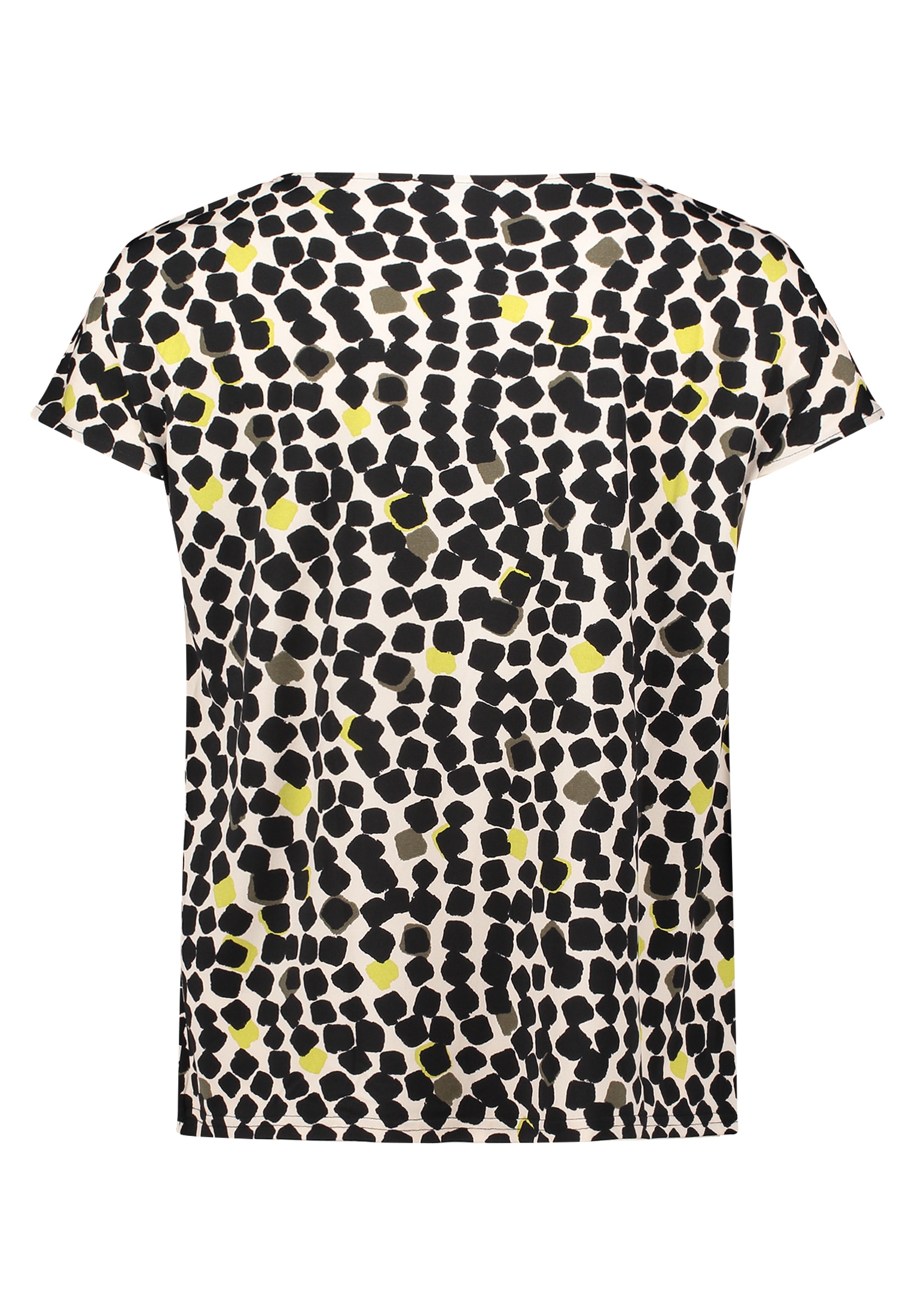 Betty Barclay Kurzarmshirt »Betty Barclay Printshirt mit Wasserfallausschnitt«, (1 tlg.), Material