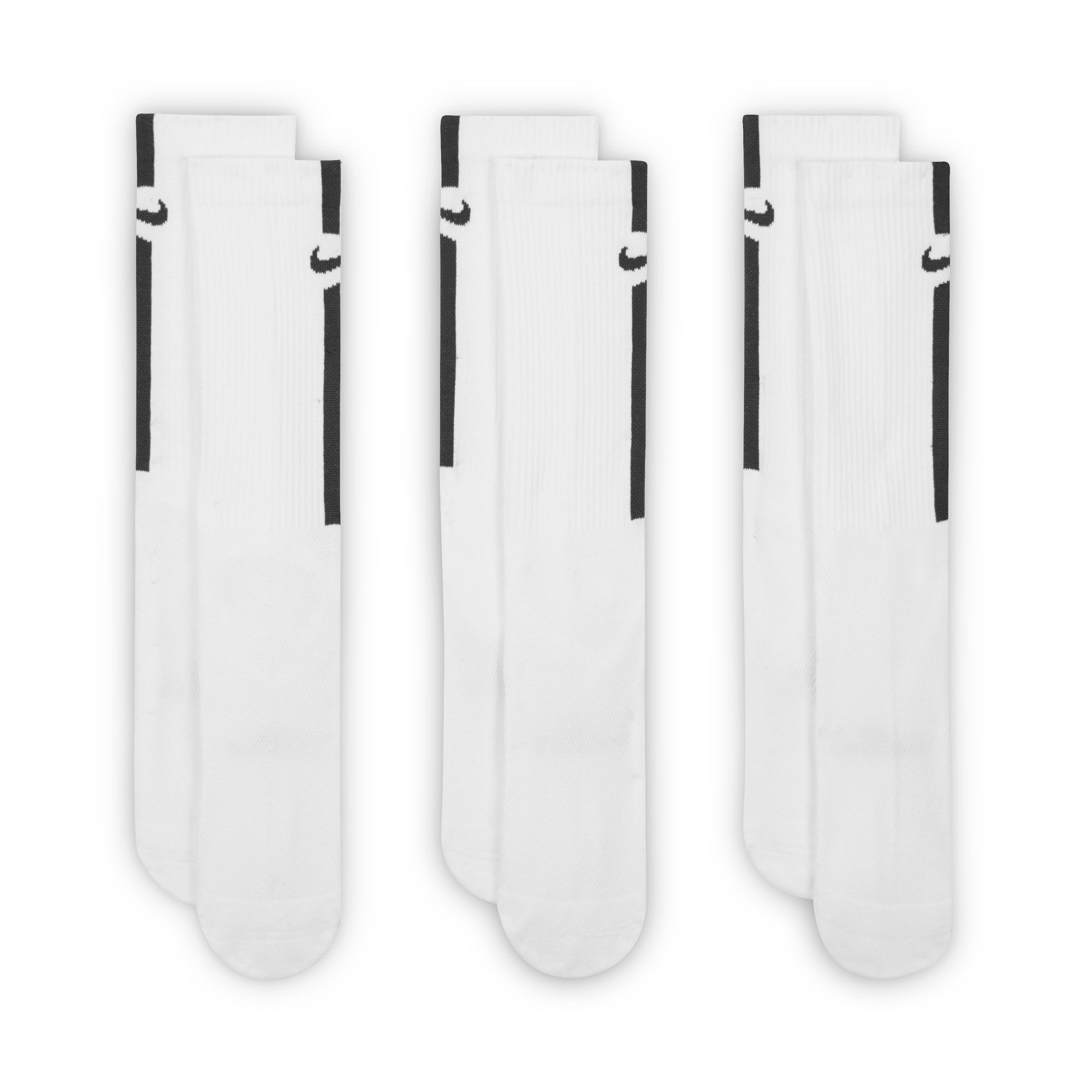 Nike Sportsocken »U NK ED ELVD CRW 3P STRIPE 144« für sportliche Aktivitäten, sportlicher Stil, angenehmes Tragegefühl