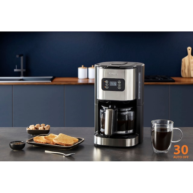 Krups Filterkaffeemaschine »KM480D Excellence«, 1,25 l Kaffeekanne, 1x4,  Edelstahl, programmierbarer 24-h-Timer, Brühstärkeauswahl | BAUR