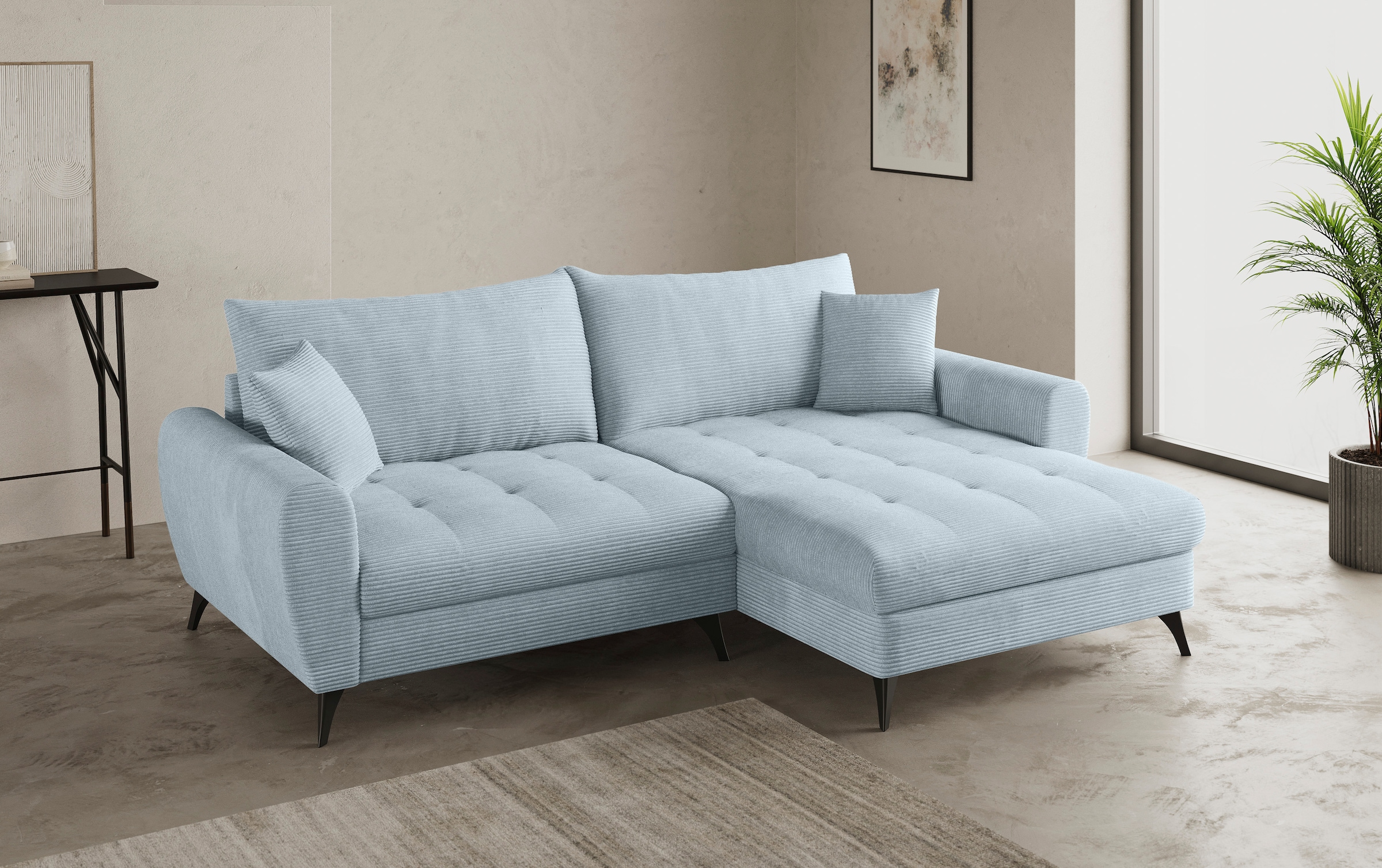 Home affaire Ecksofa "Blackburn II, L-Form", Mit Kaltschaumpolsterung bis 1 günstig online kaufen