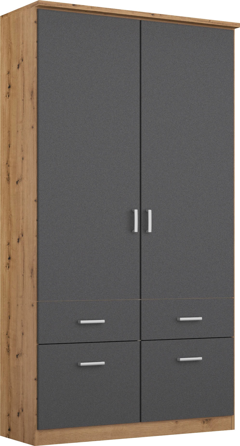 rauch Kleiderschrank "Kleiderschrank Schrank Garderobe deckenhoher Schrank BREMEN" optional mit Spiegel, Breiten: 91/136/181 cm, Höhe: 199 cm, in vielen Farbvariationen, inkl. Kranzblende MADE IN GERMANY