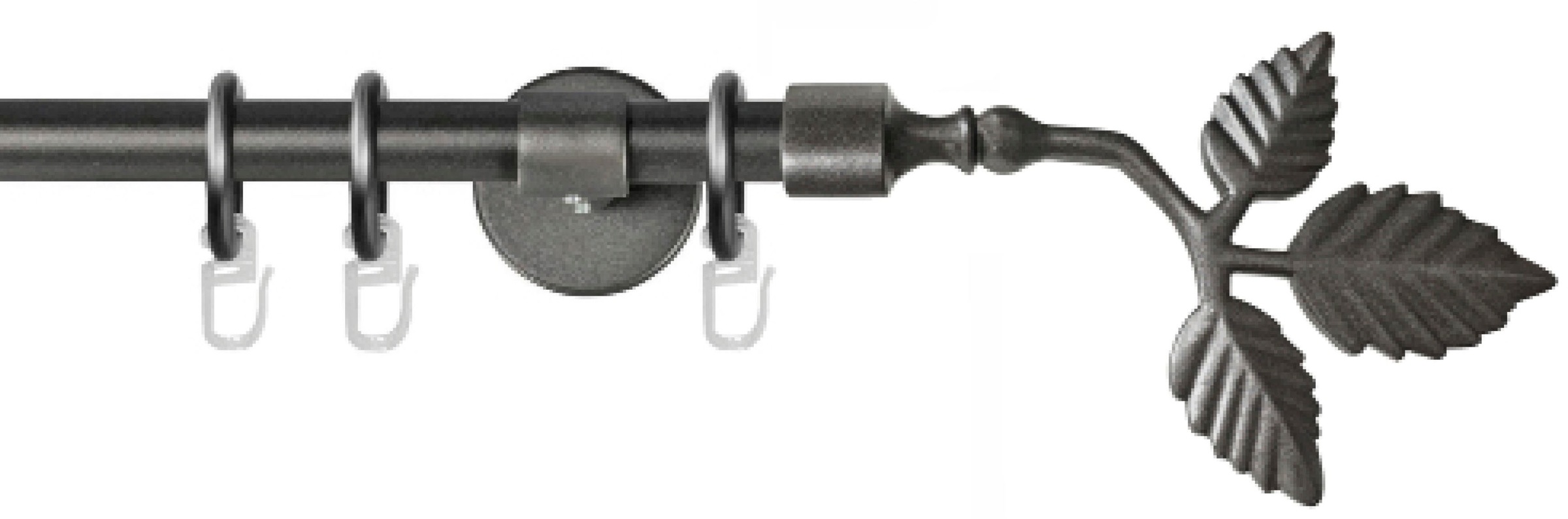 GARESA Gardinenstange "RUSTIKA" Ø 16 mm 1 läufig-läufig Wunschmaßlänge rust günstig online kaufen