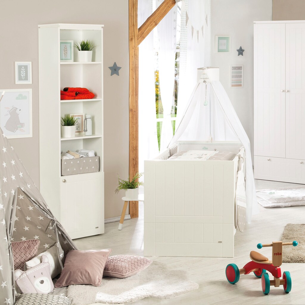 roba® Babymöbel-Set »Mia«, (Spar-Set, 2 St., Kinderbett, Wickelkommode)