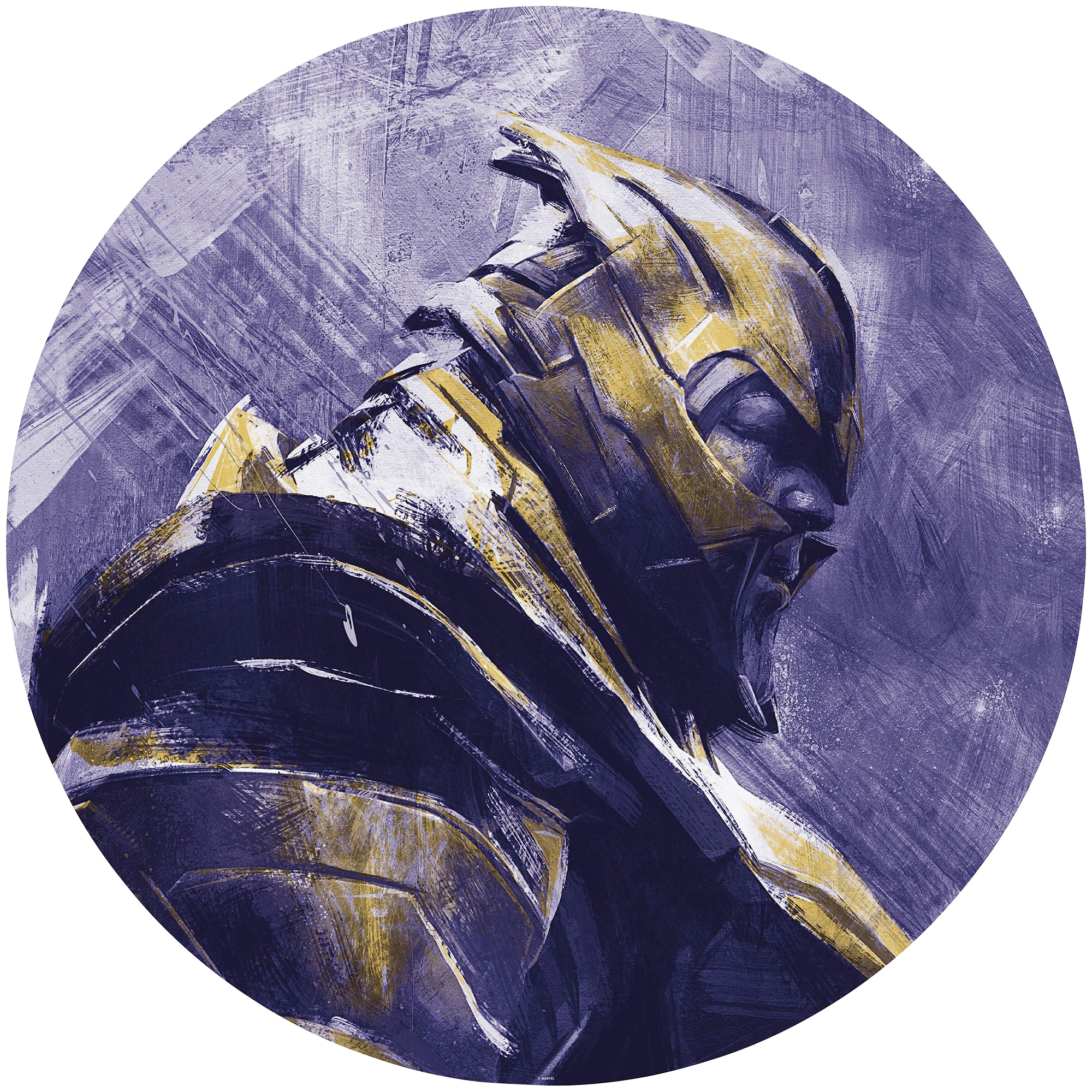 Fototapete »Avengers Painting Thanos«, 125x125 cm (Breite x Höhe), rund und selbstklebend