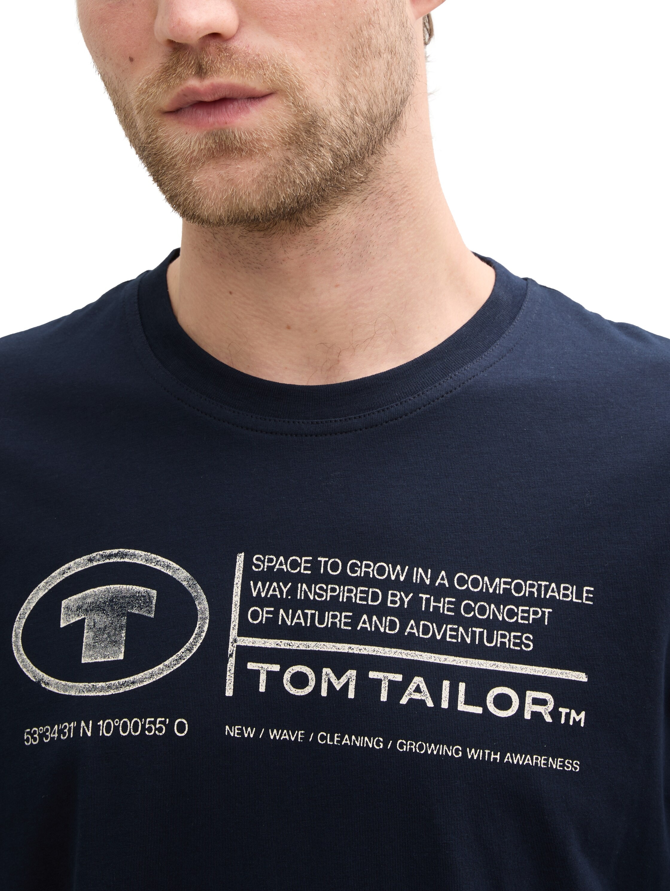 TOM TAILOR T-Shirt, (Packung, 2 tlg.), mit Logo Print