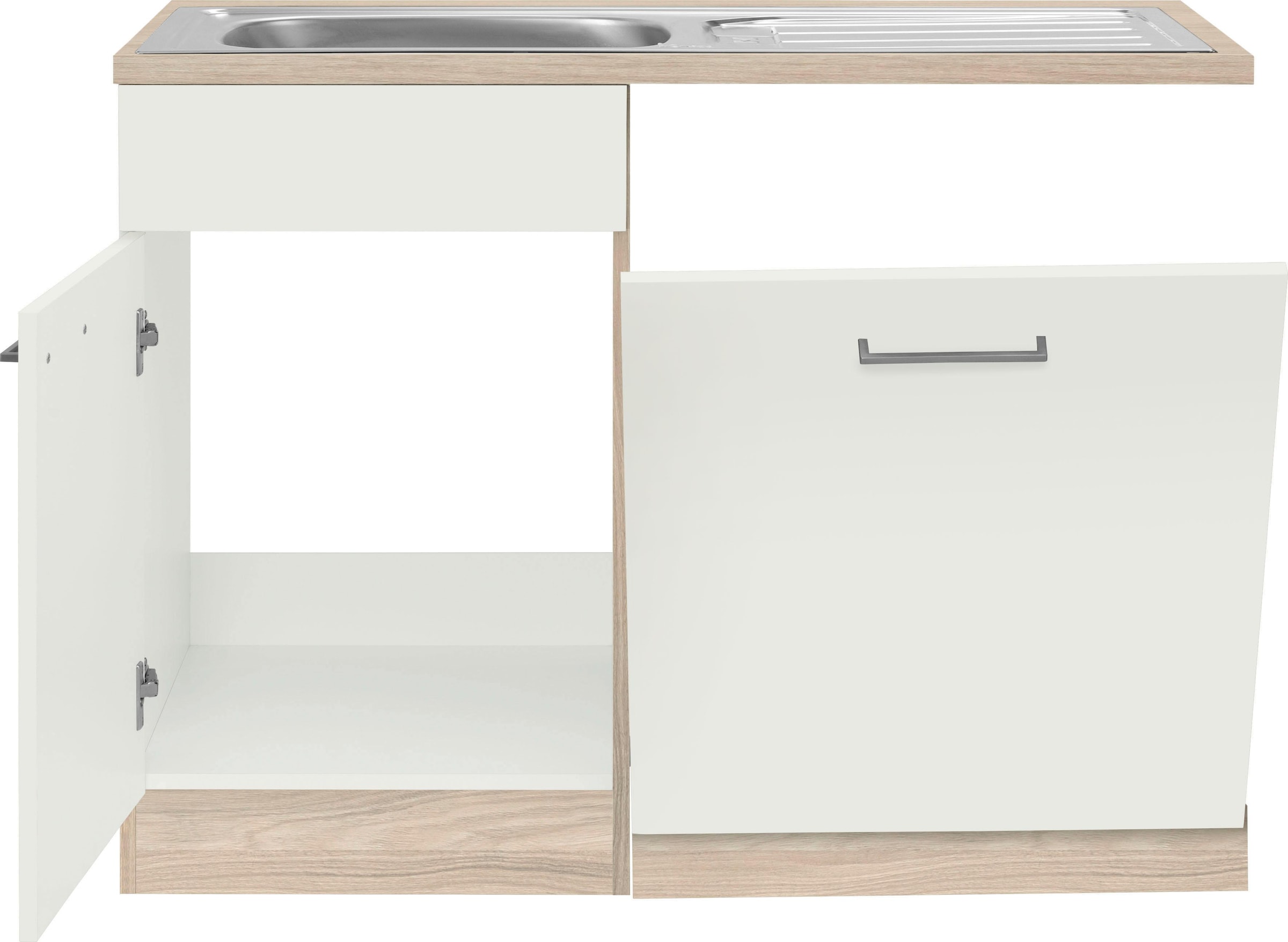 wiho Küchen Spülenschrank »Zell«, Breite BAUR bestellen 110 cm, Geschirrspüler Tür/Sockel inkl. für 