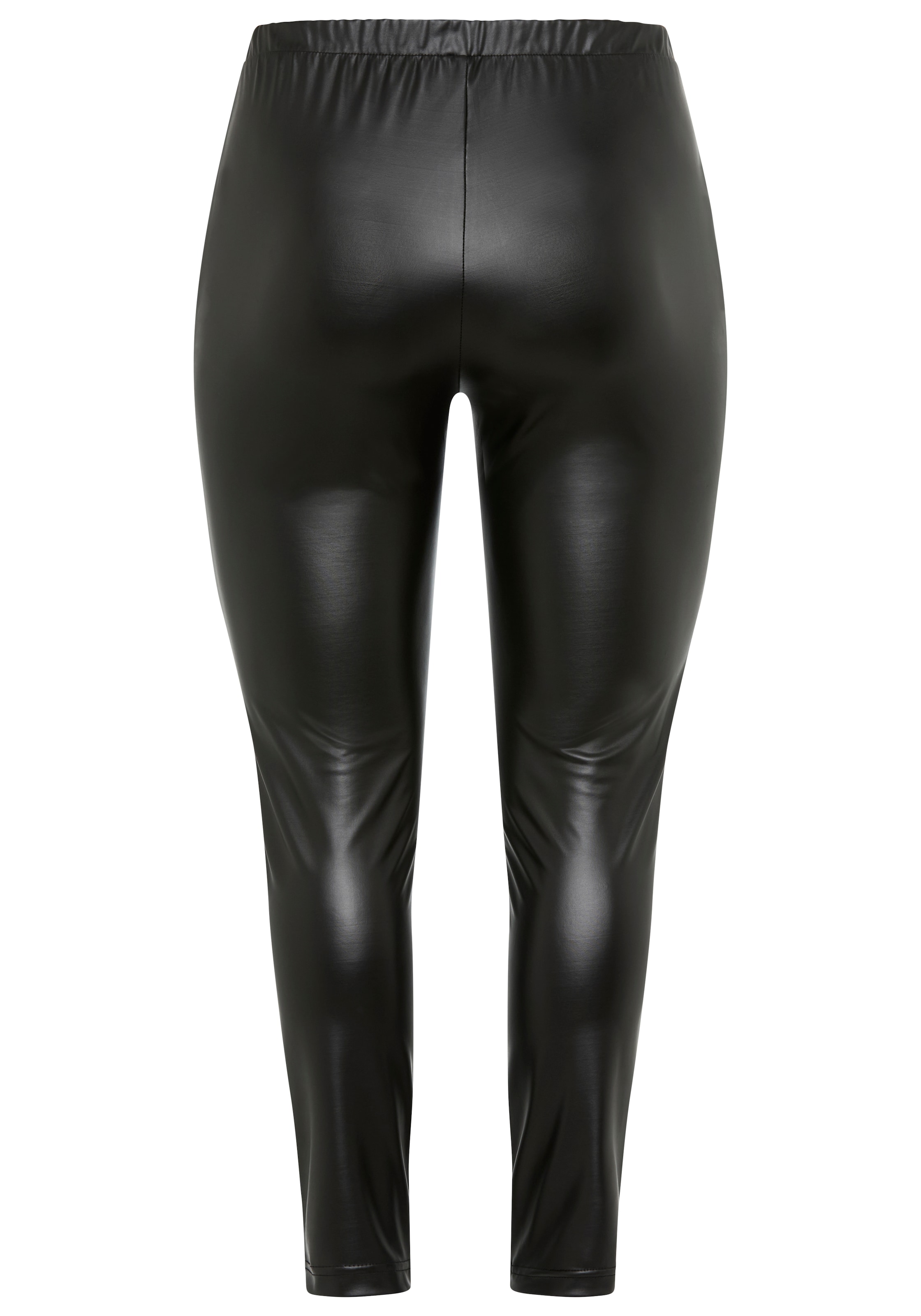 Laura Scott CURVE Lederimitathose, aus elastischer Ware - GROSSE GRÖSSEN