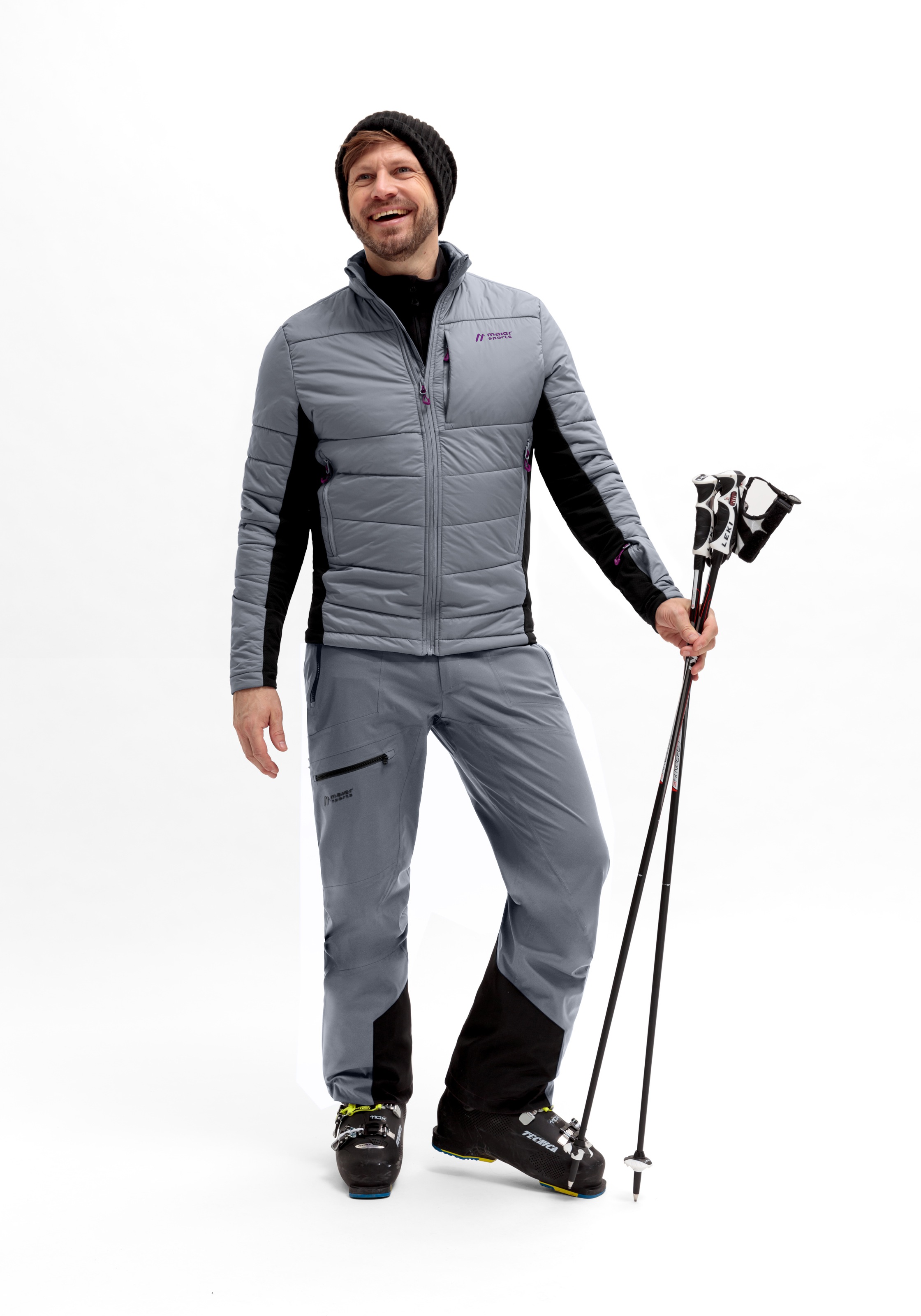 Maier Sports Skijacke »Marsicano Hyb«, Herren Winterjacke atmungsaktiv u. windabweisend