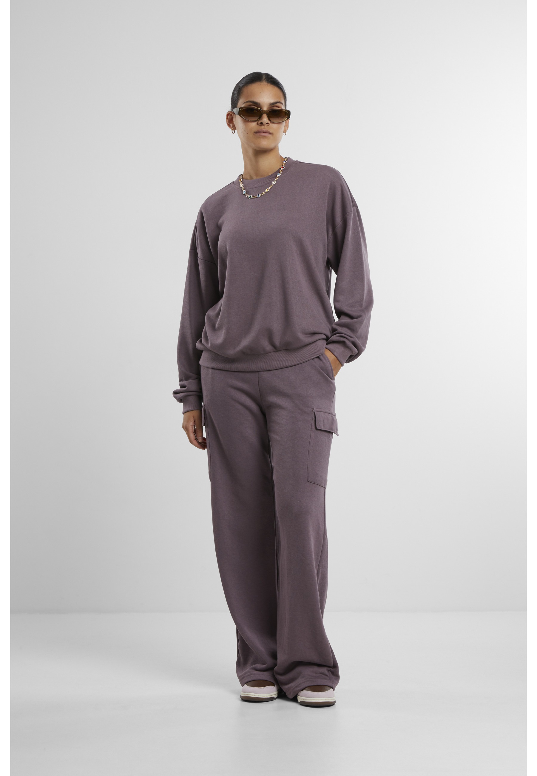URBAN CLASSICS Jogginghose »Urban Classics Damen Ladies Baggy Light Terry Sweat Pants«