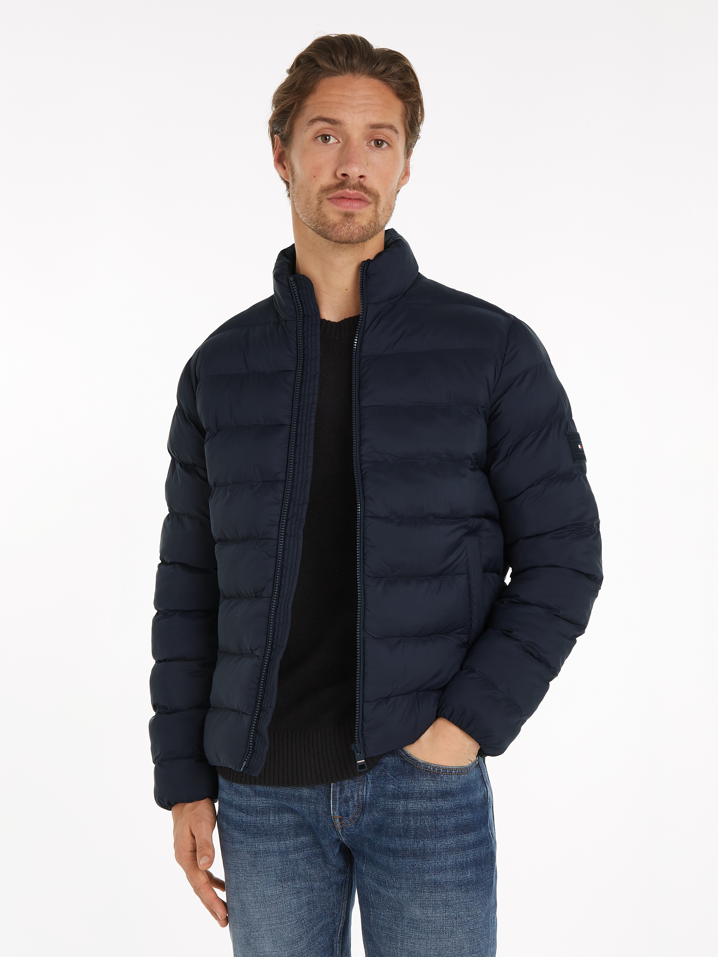 Tommy Hilfiger Steppjacke "MID WEIGHT STAND COLLAR JACKET" günstig online kaufen