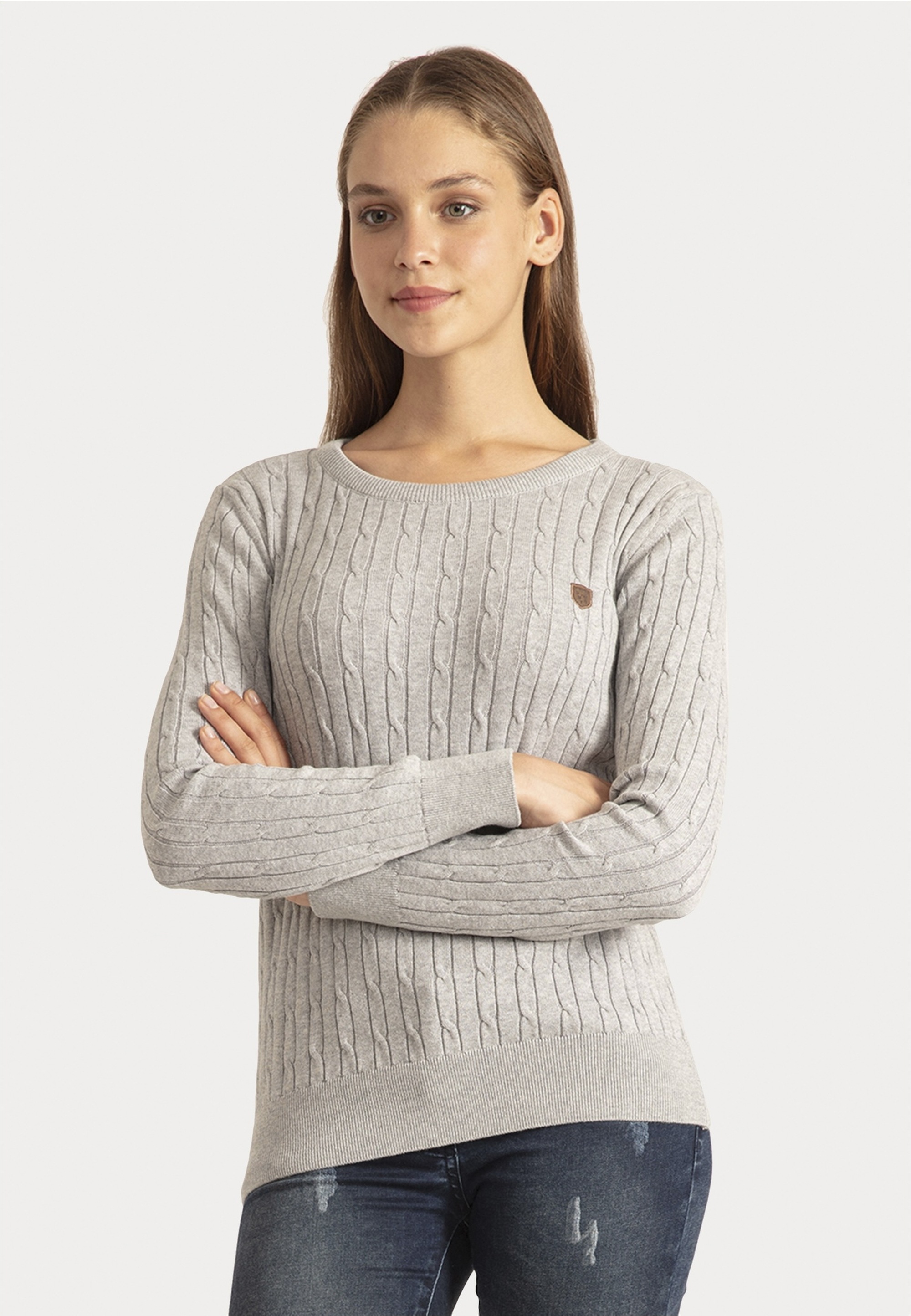 SIR RAYMOND TAILOR Strickpullover »Authen«, (1 tlg.), mit klassischem Rundhalsausschnitt