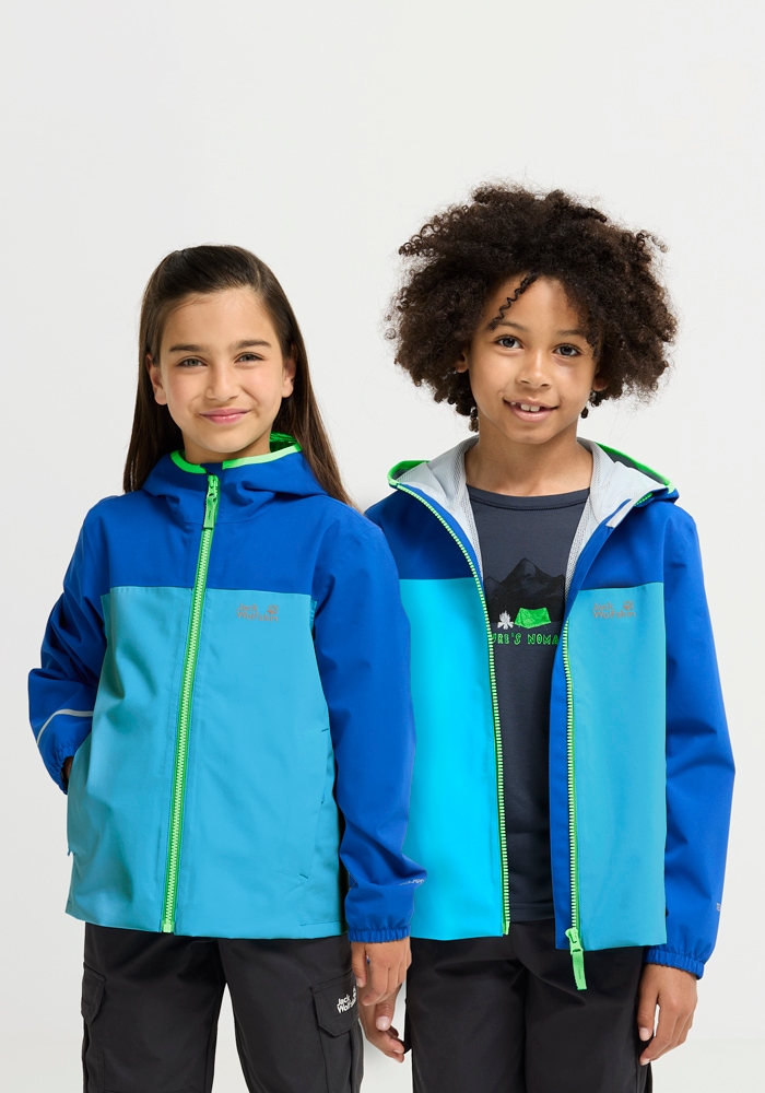 Jack Wolfskin Outdoorjacke "ADVENTURETRIBE 2L JKT K" mit Kapuze