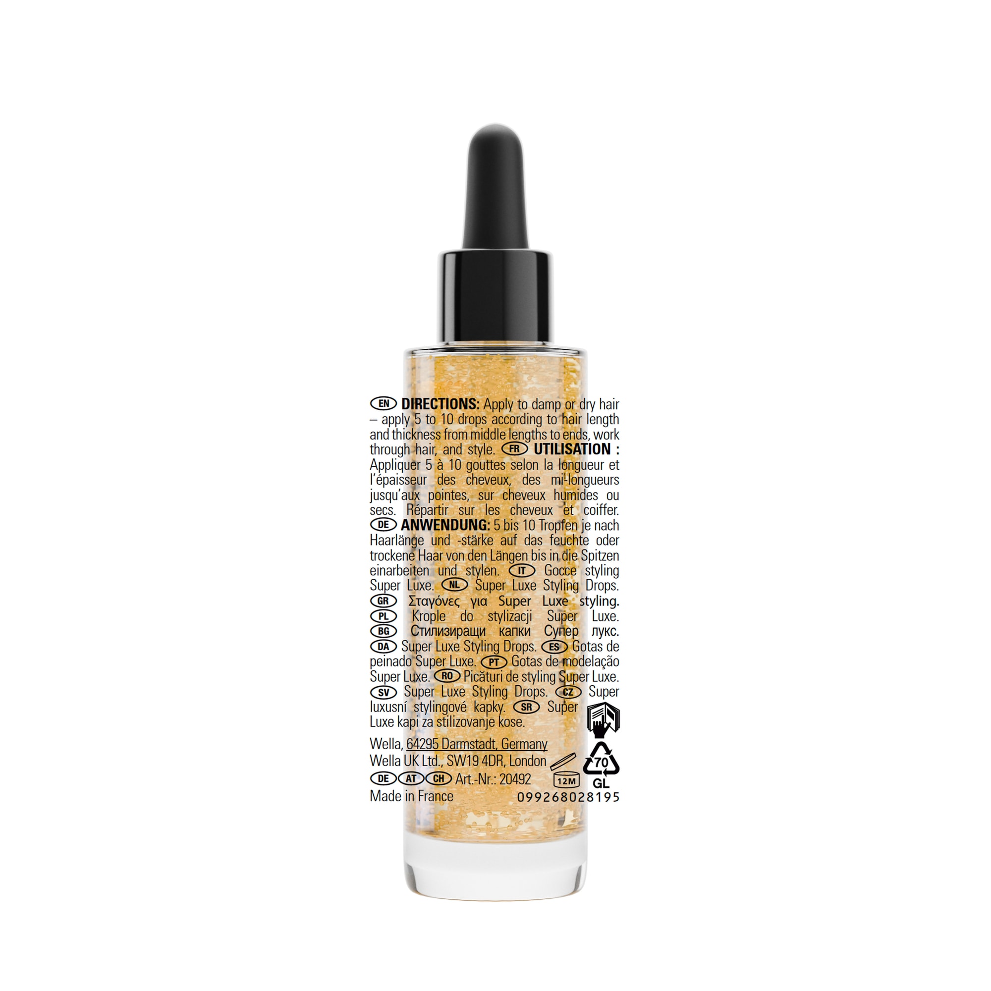 Sebastian Professional Haarfluid »Potion 9 Drops« für geschädigtes, glanzloses, trockenes und widerspenstiges Haar