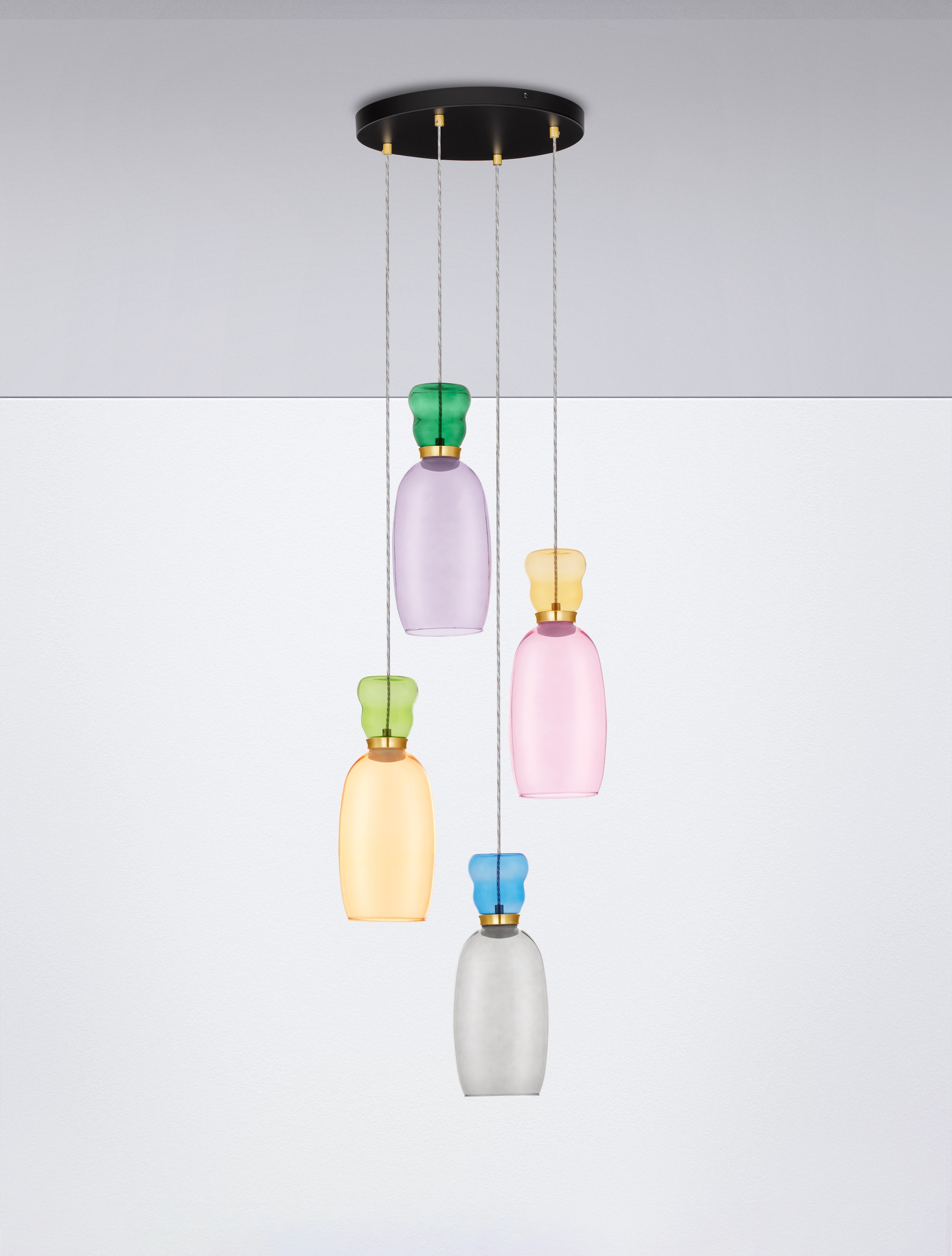 Nova Luce Pendelleuchte »PLUMA«, 4 flammig
