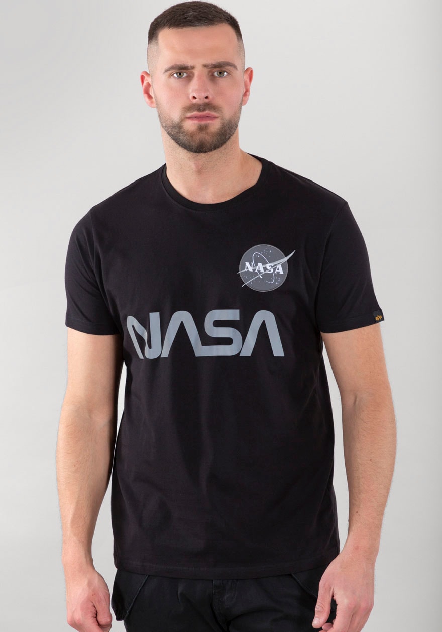 Alpha Industries Rundhalsshirt "Nasa Reflective Tee"