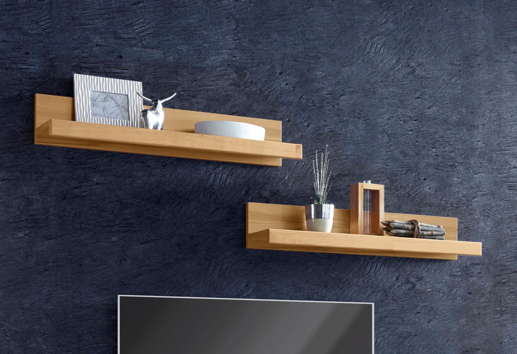 Home affaire Wandregal "Logo,teilmassiv, Breite: je 90 cm", (Set, 2 St.), A günstig online kaufen