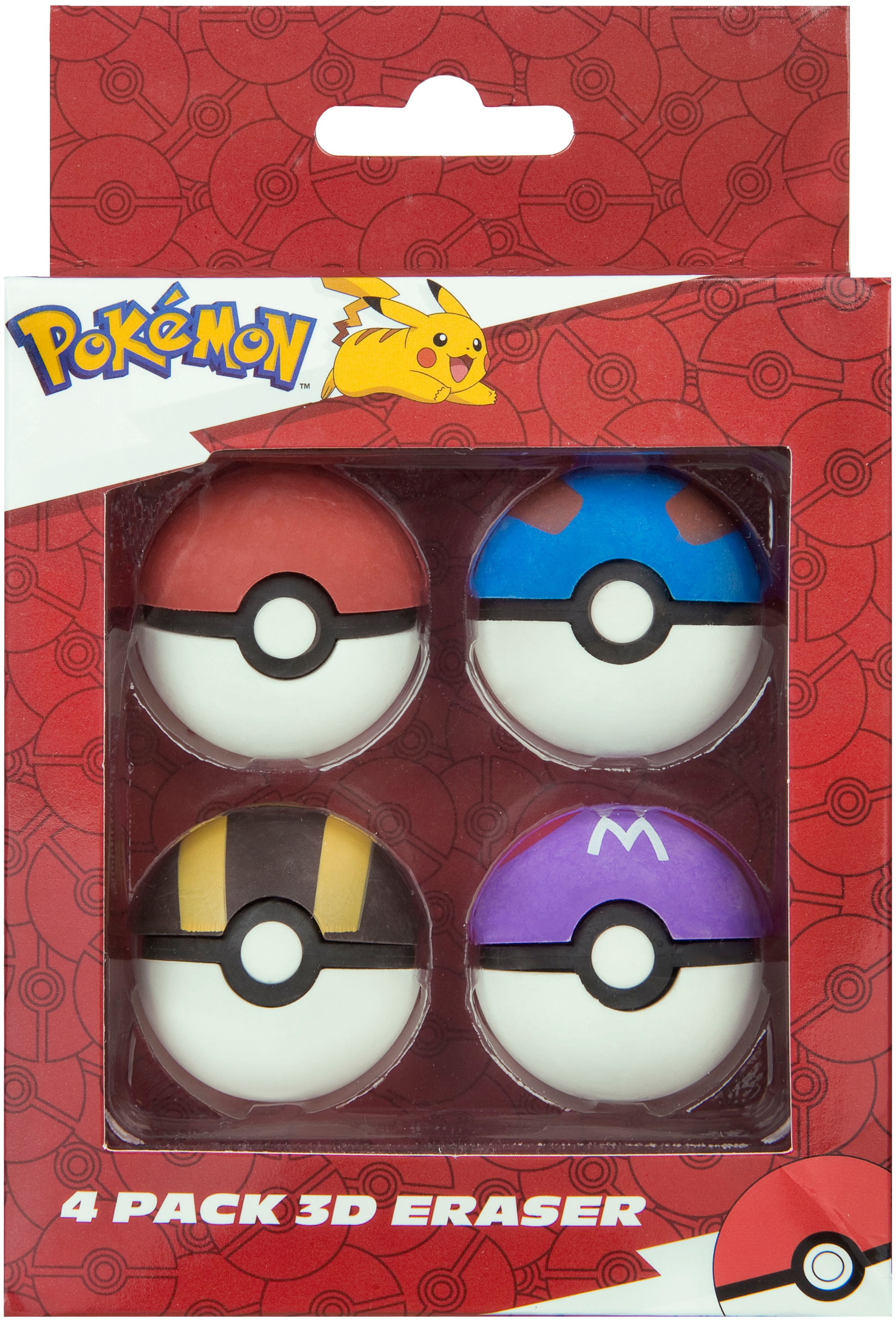 UNDERCOVER Bleistift »Pokémon« Schreibset, Spitzer und 4 3D-Radiergummi