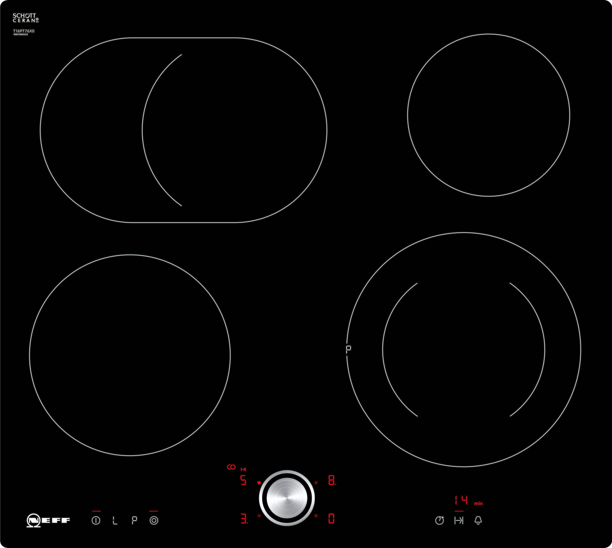 NEFF Elektro-Kochfeld von SCHOTT CERAN® »T16PT76X0«, mit intuitiver Twist Pad® Bedienung