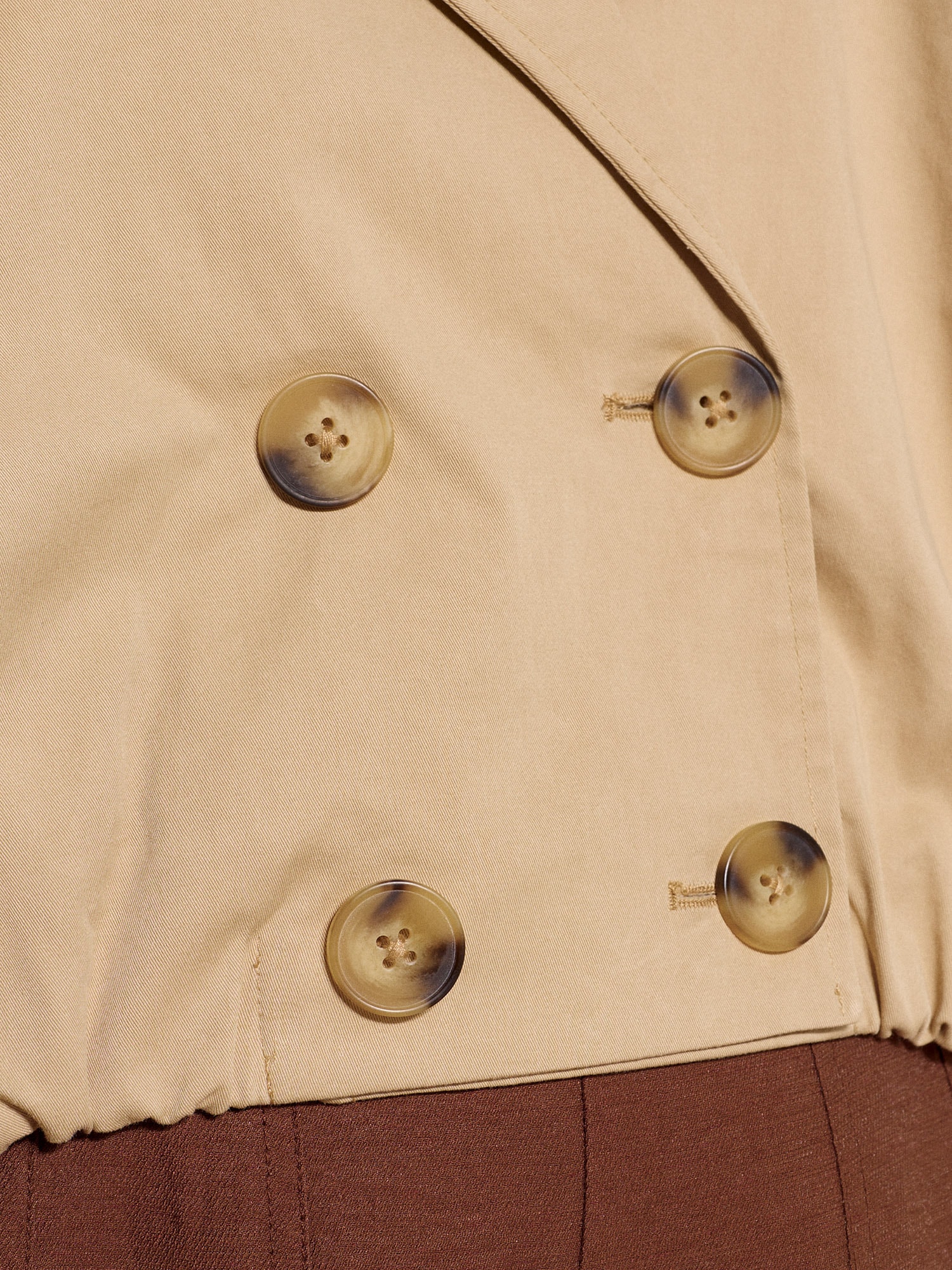 Apricot Kurzjacke »Kurzer Trenchcoat« mit auffälligen Knöpfen