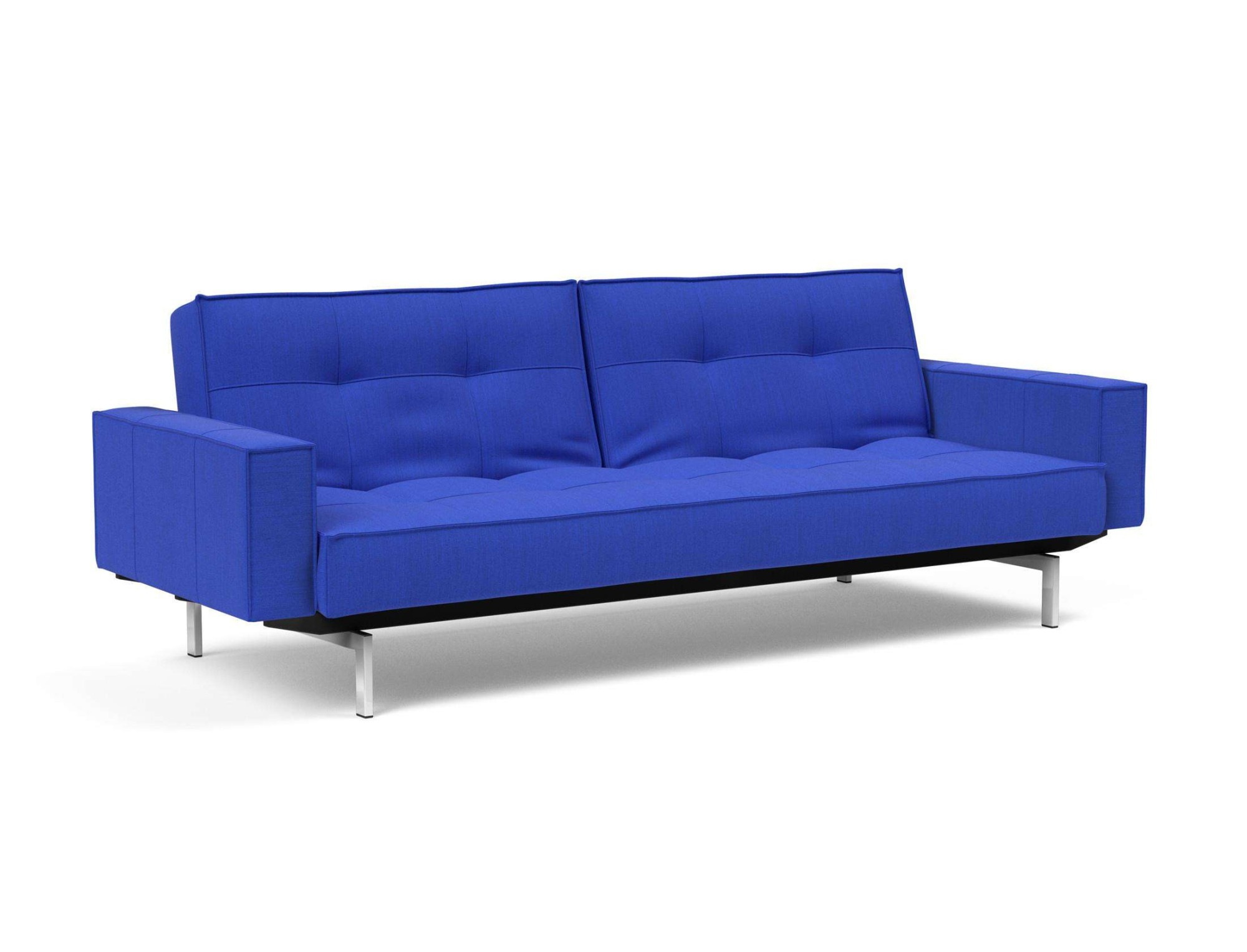INNOVATION LIVING ™ Schlafsofa »Splitback, Rückenlehnen einzeln verstellbar, mit Federkern« mit chromglänzenden Beinen, in skandinavischen Design