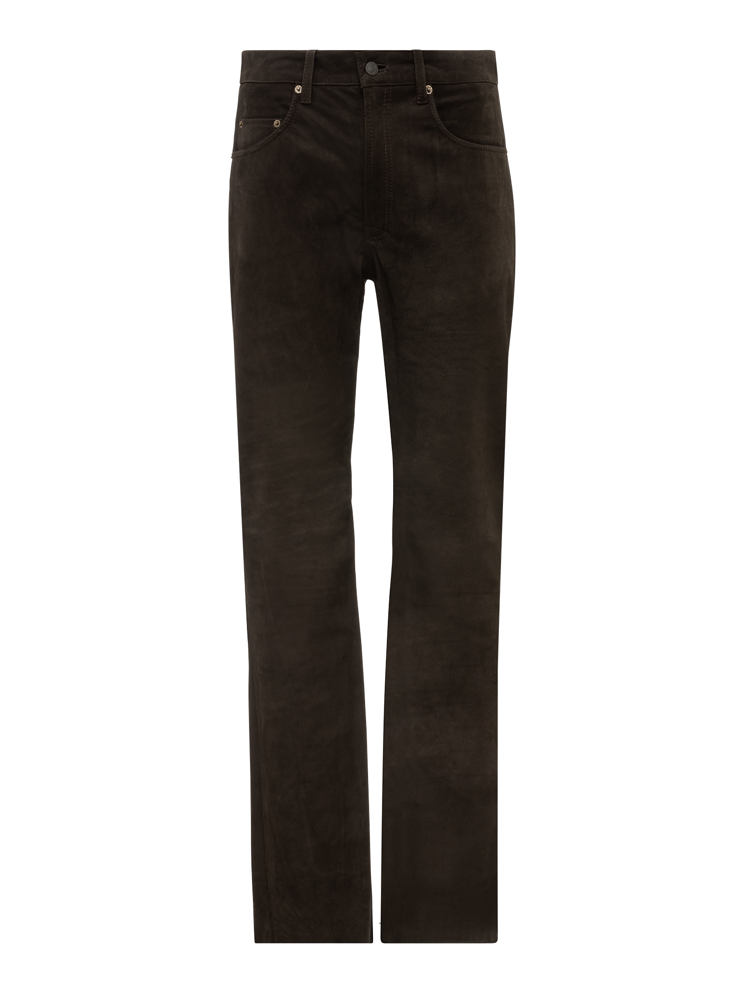 RICANO 5-Pocket-Hose "Lederhose RT-101, Nubuk" Handgefertigt aus echtem Leder