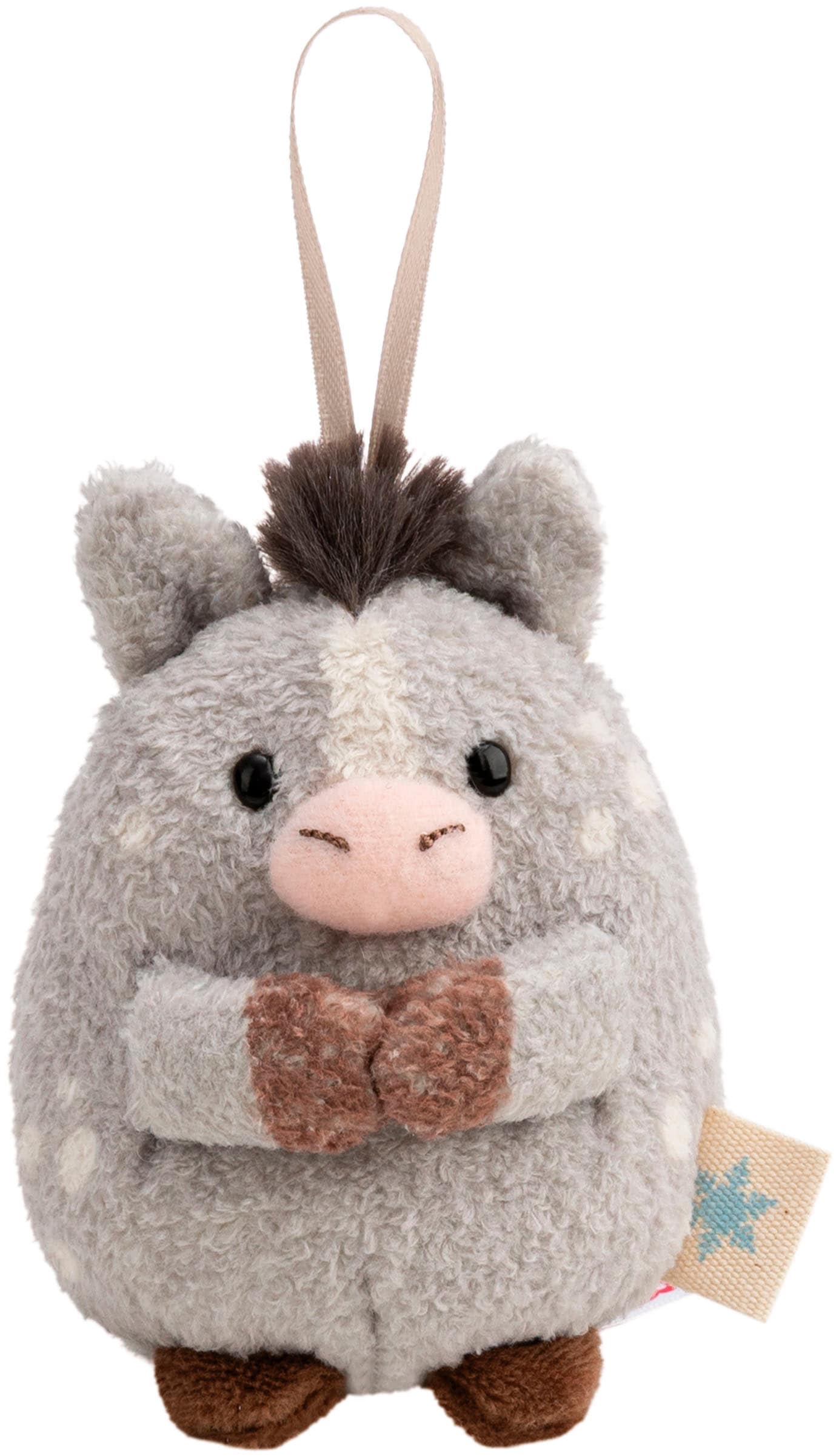 Nici Kuscheltier »mymochi, Set Pony Hoppi grau 8cm mit Geschenk & Weihnachtsmannkostüm« in Geschenkbox