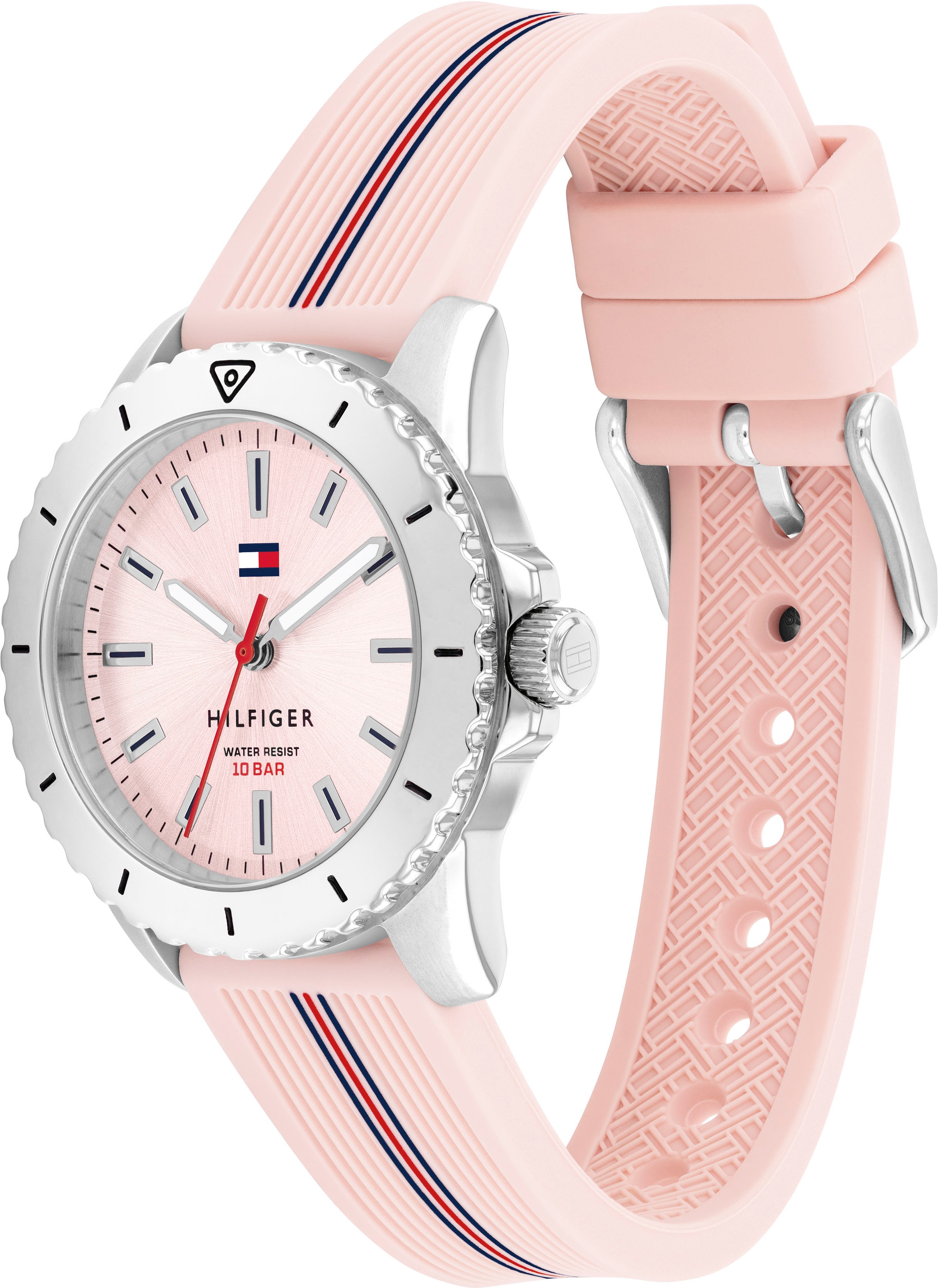 Tommy Hilfiger Quarzuhr »GIRLS«, Armbanduhr, Silikonband, Kinderuhr, Mädchen, ideal auch als Geschenk