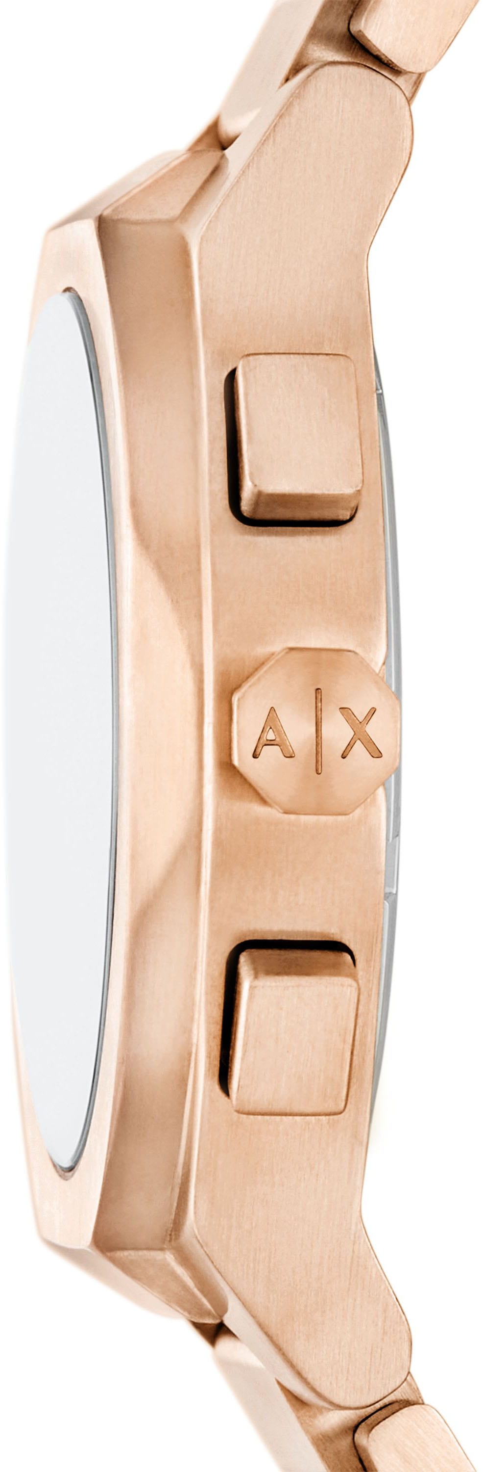 ARMANI EXCHANGE Chronograph »SYNC«, Quarzuhr, Armbanduhr, Herrenuhr, Edelstahlarmband, analog, Tag