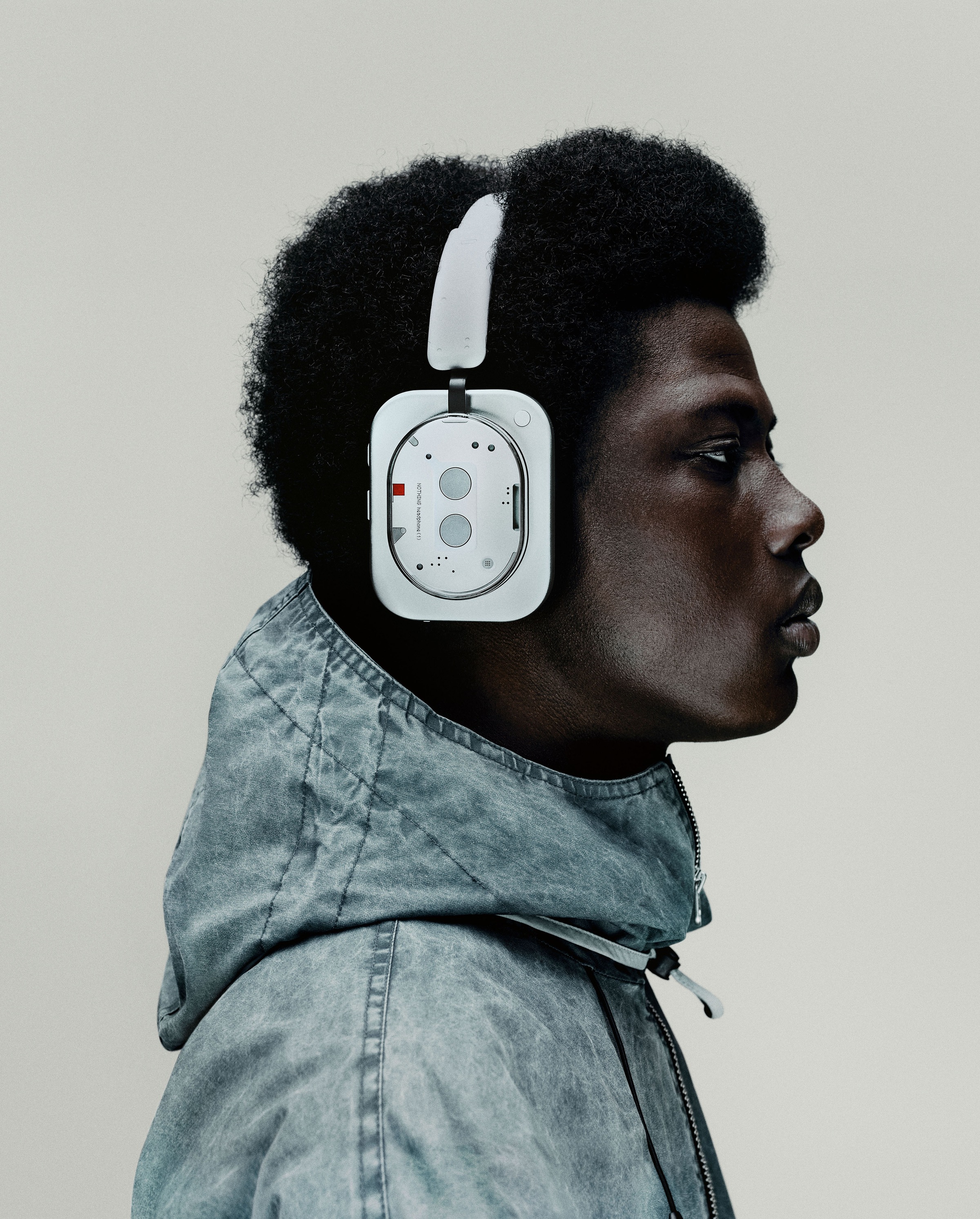 NOTHING Kopfhörer »Headphone (1)«, Bluetooth, Active Noise Cancelling (ANC)-Hi-Res-Transparenzmodus-On-Ear-Erkennung