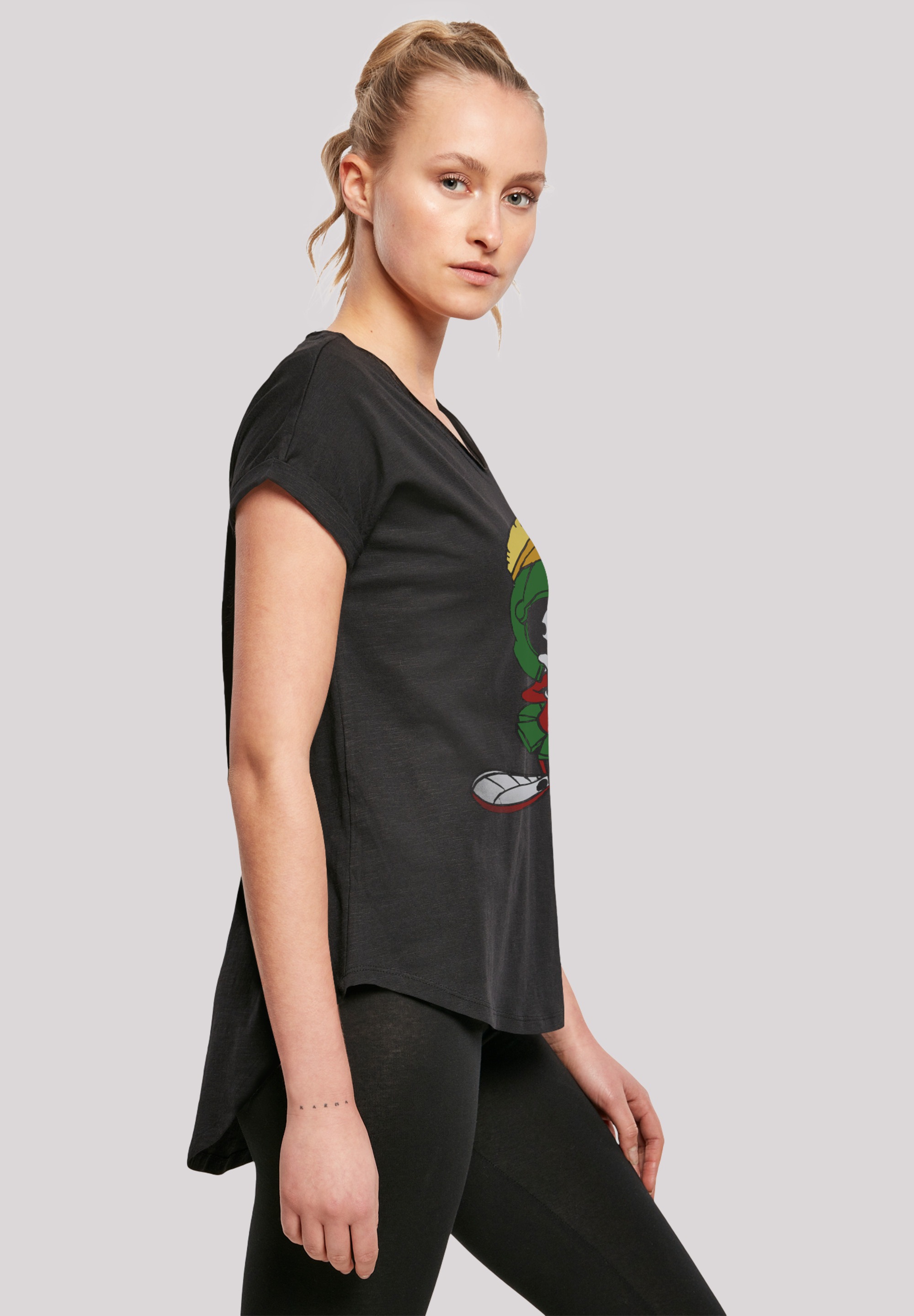 F4NT4STIC T-Shirt »Looney Tunes Marvin The Martian« Damen,Premium Merch,Lang,Longshirt,Bedruckt