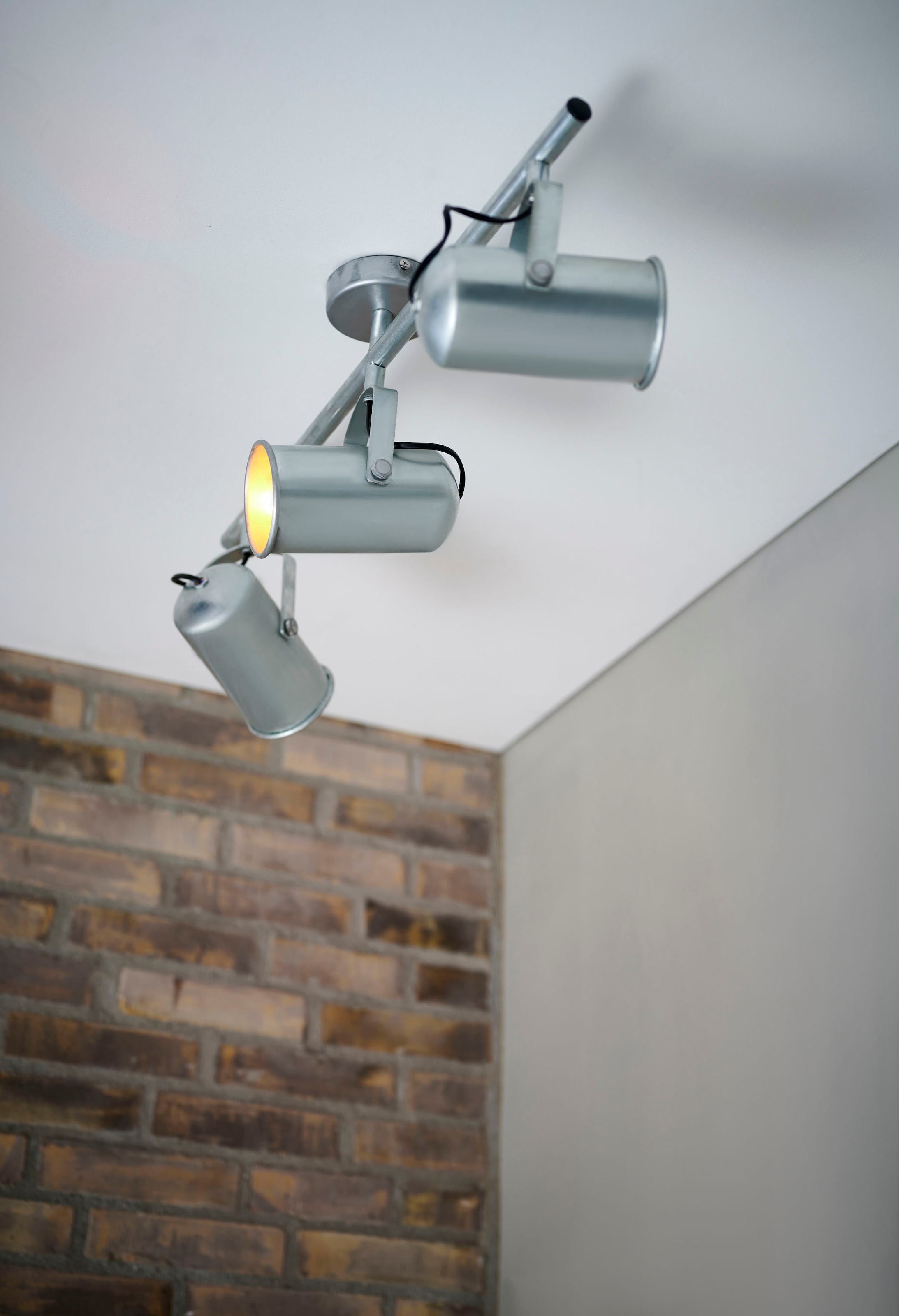 Nordlux Deckenspot »Porter«, industrielles Design, verstellbarer Lampenkopf  für gerichtetes Licht kaufen | BAUR