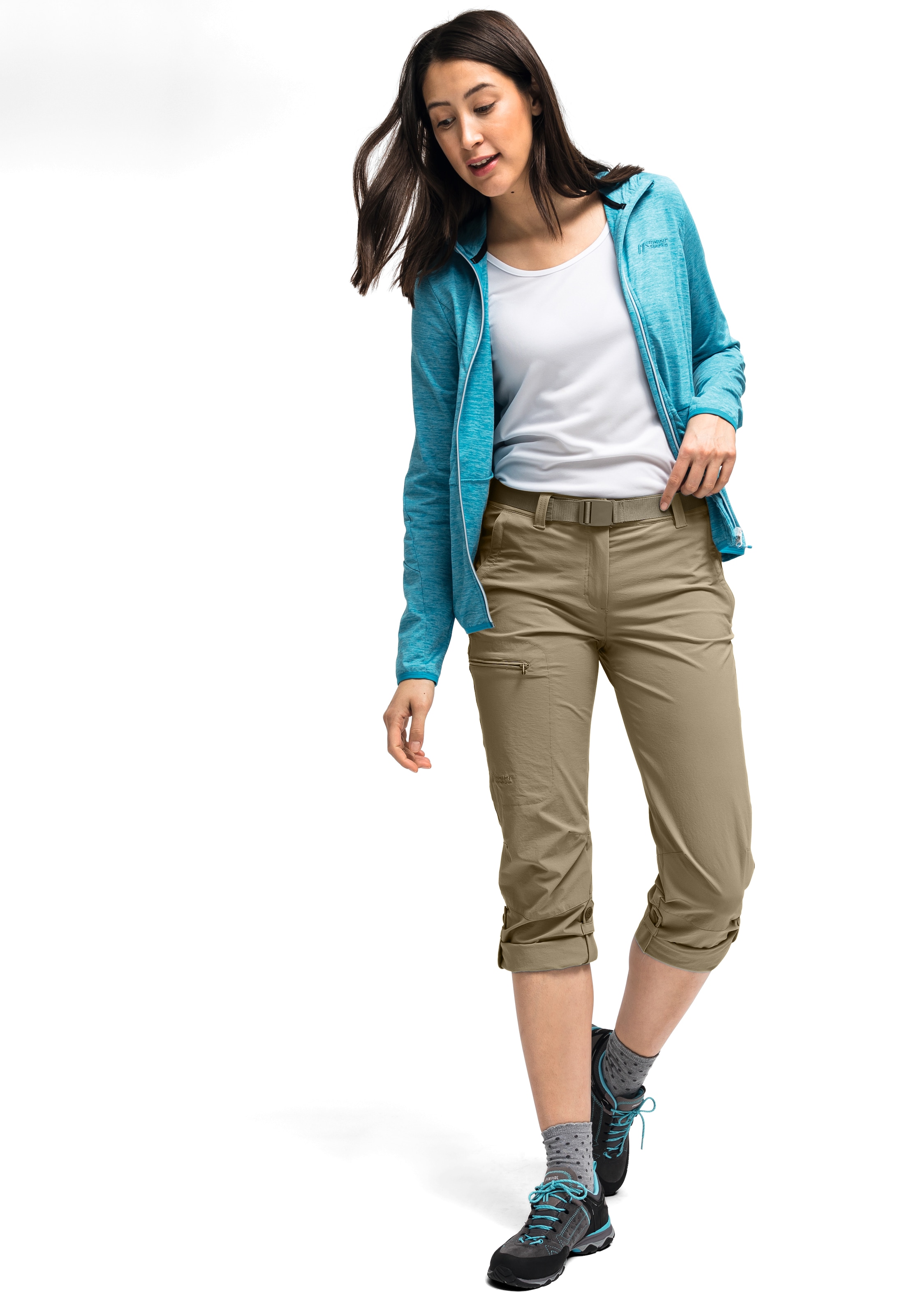 Maier Sports Funktionshose »Lulaka«, Damen Wanderhose, atmungsaktive Outdoor-Hose mit Roll up Funktion