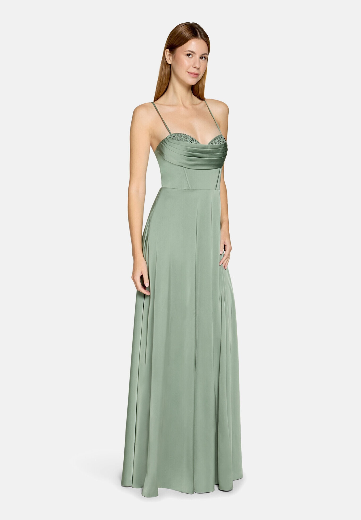 Vera Mont Abendkleid "Damen mit Wasserfallausschnitt" Nahttasche