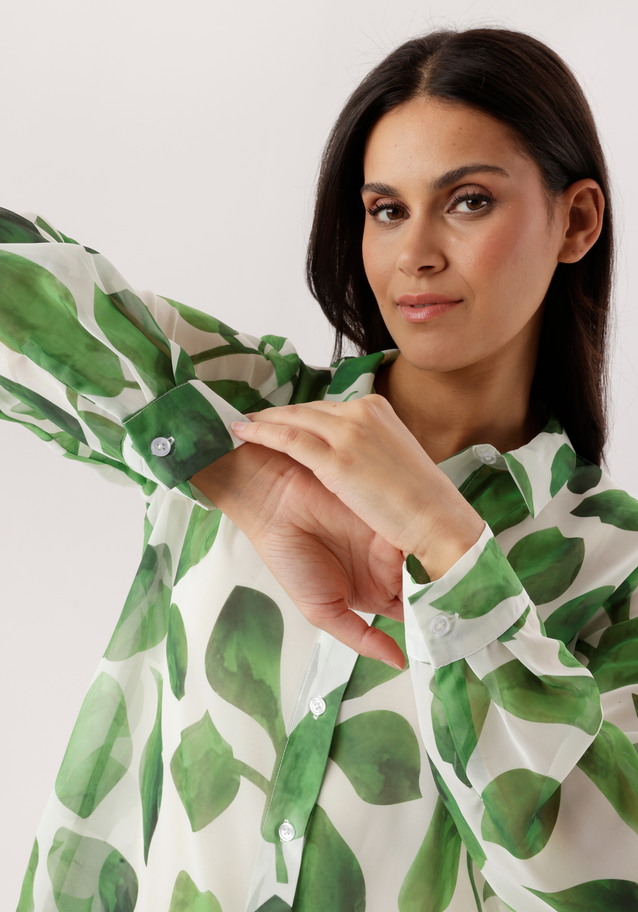 Thumbnail - Aniston SELECTED Hemdbluse aus leicht transparentem Chiffon - NEUE KOLLEKTION