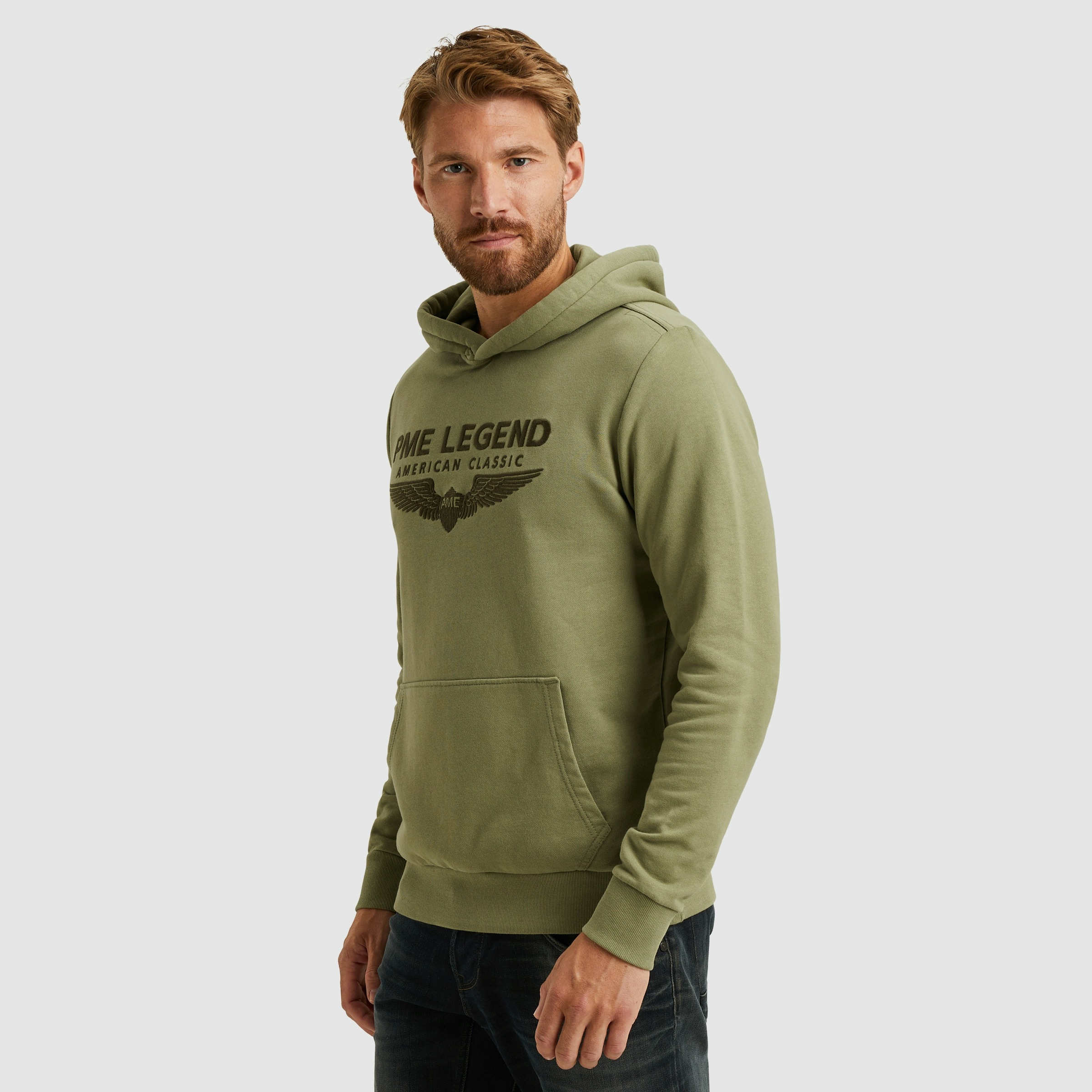 PME LEGEND Kapuzensweatshirt "Hooded soft terry with logo", mit Logo Print günstig online kaufen