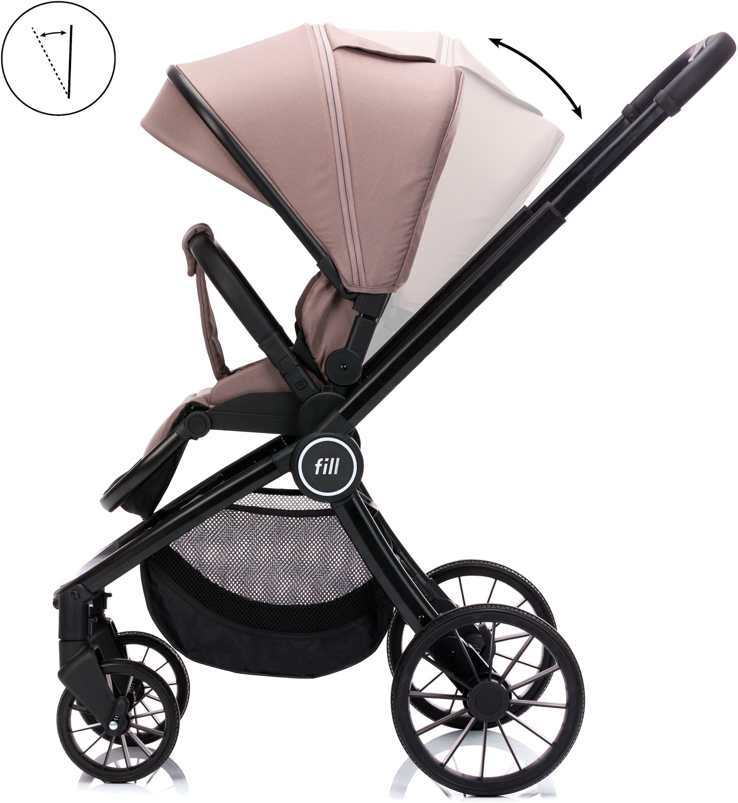 Fillikid Kombi-Kinderwagen »Kinderwagenset Cougar«, 22 kg