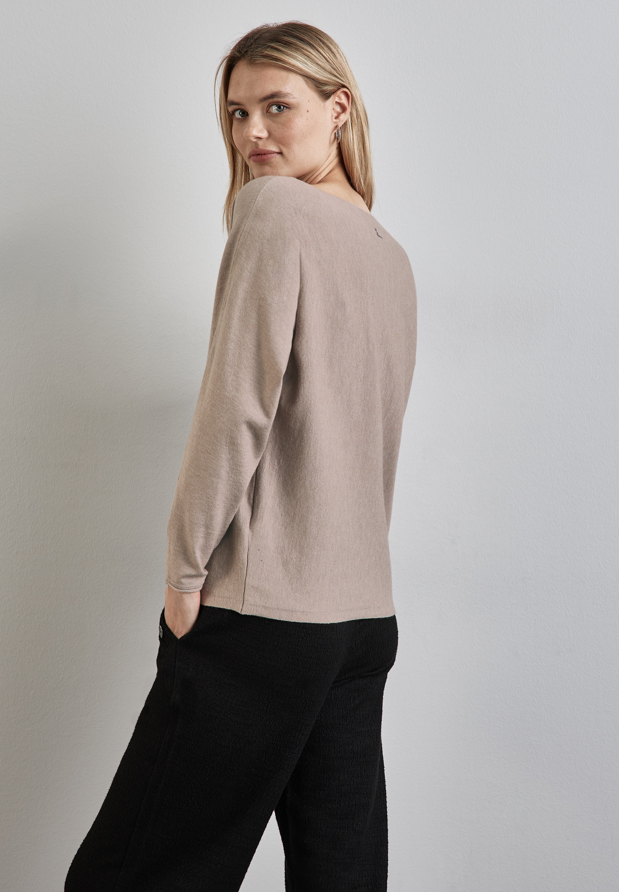 STREET ONE Strickpullover, im Dolman-Stil, mit U-Boot-Ausschnitt günstig online kaufen