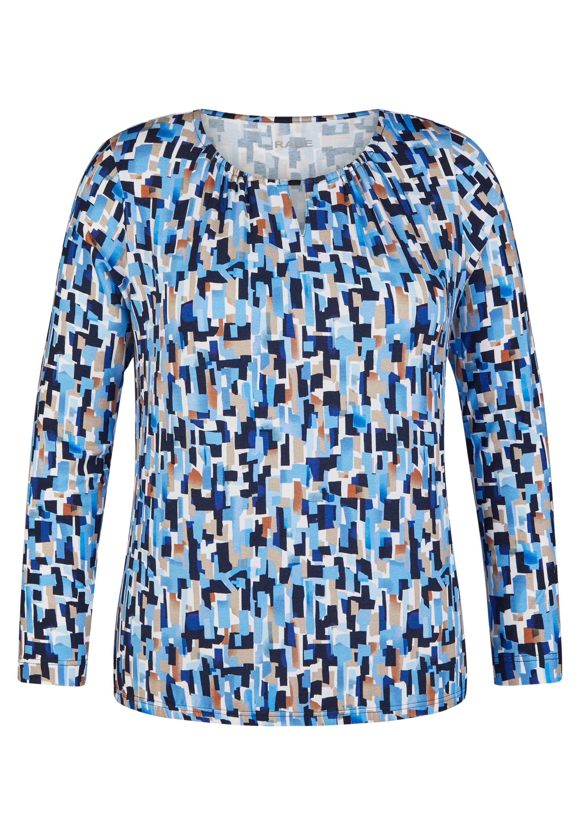Rabe Langarmshirt, mit grafischem Muster