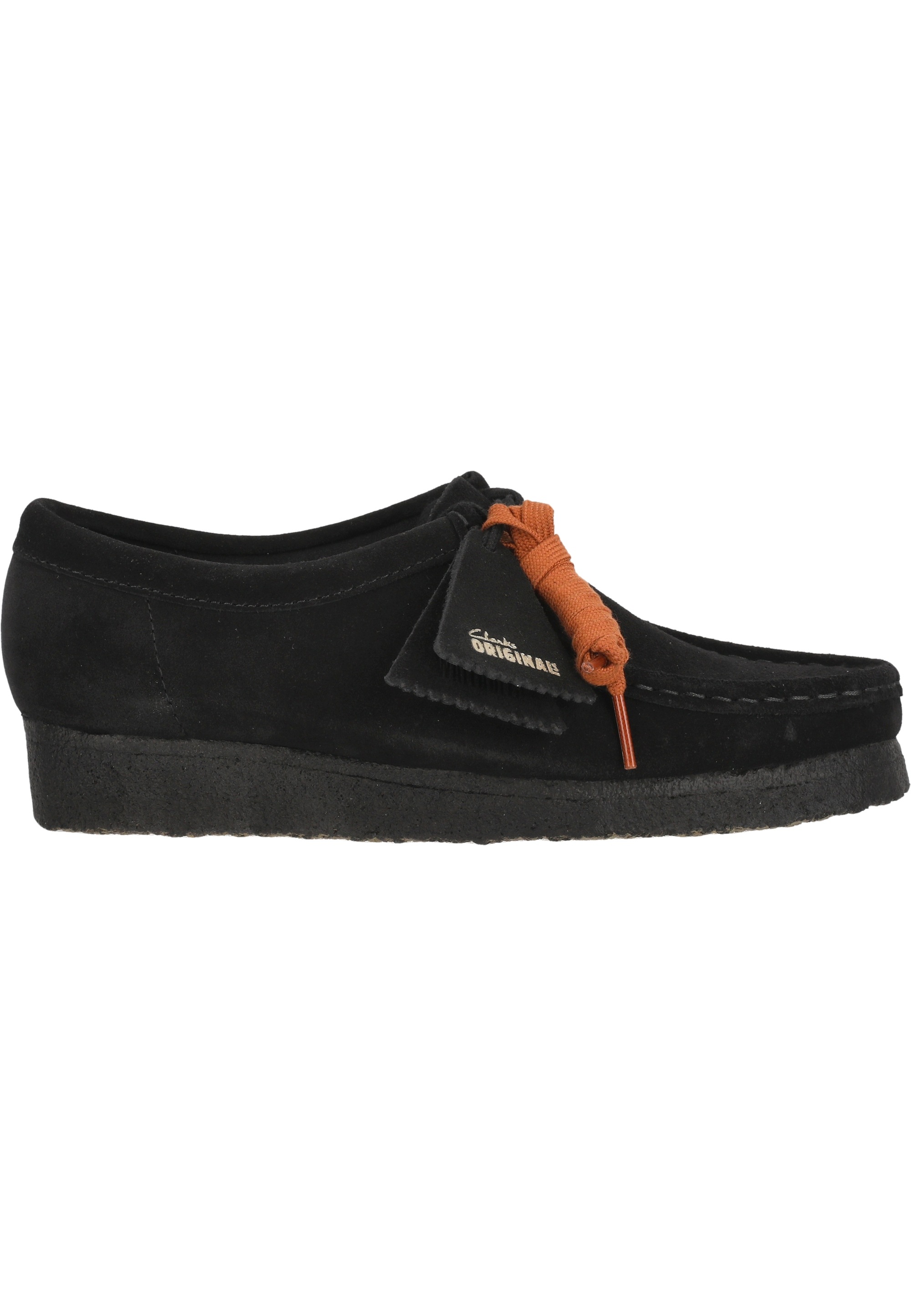 Clarks Schnürschuh »Wallabee. Black Sde«  mit unnachahmlicher Kreppsohle