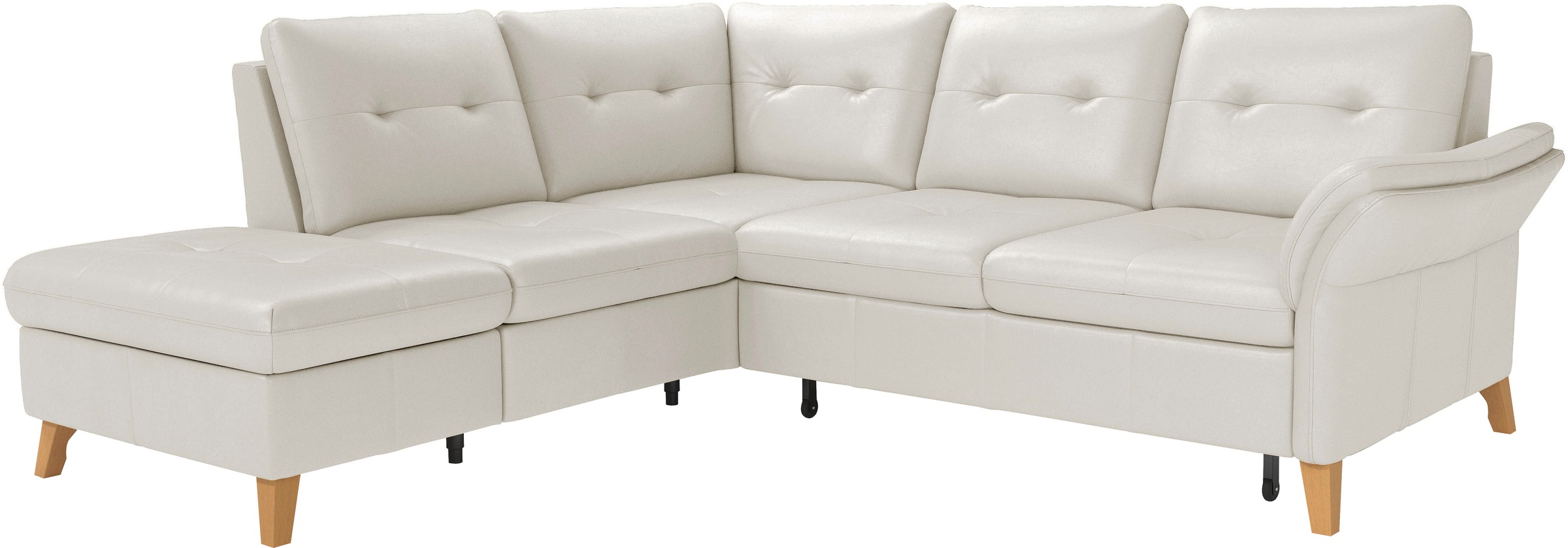 Ecksofa SIT & MORE "Göteborg", weiß (reinweiß), B:250cm H:90cm T:226cm, Sofas, Ecksofa, inkl. Sitztiefenverstellung, wahlweise mit Bettfunktion & Bettkasten 8