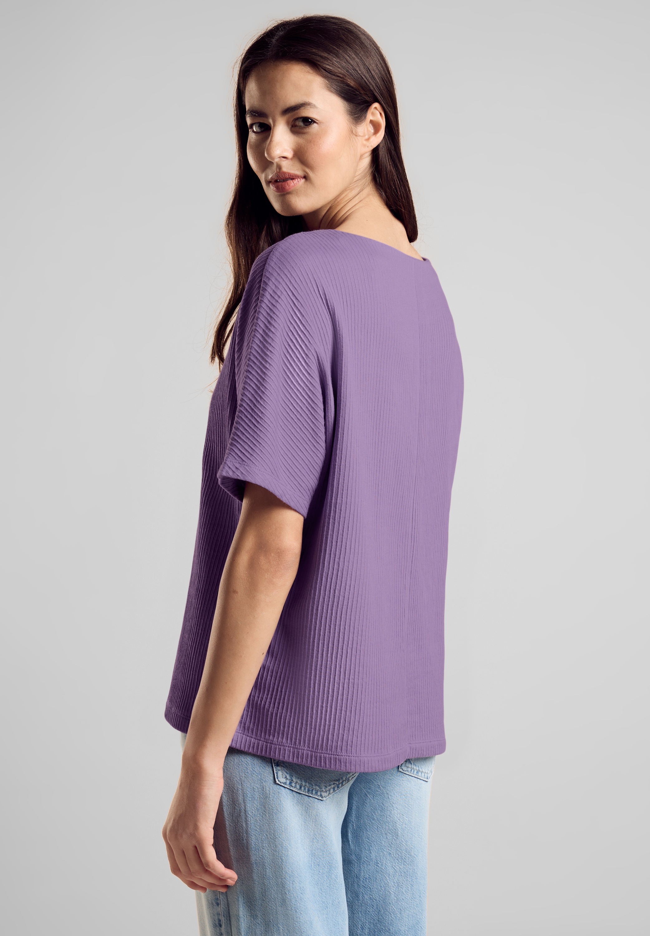STREET ONE T-Shirt, mit U-Boot-Ausschnitt