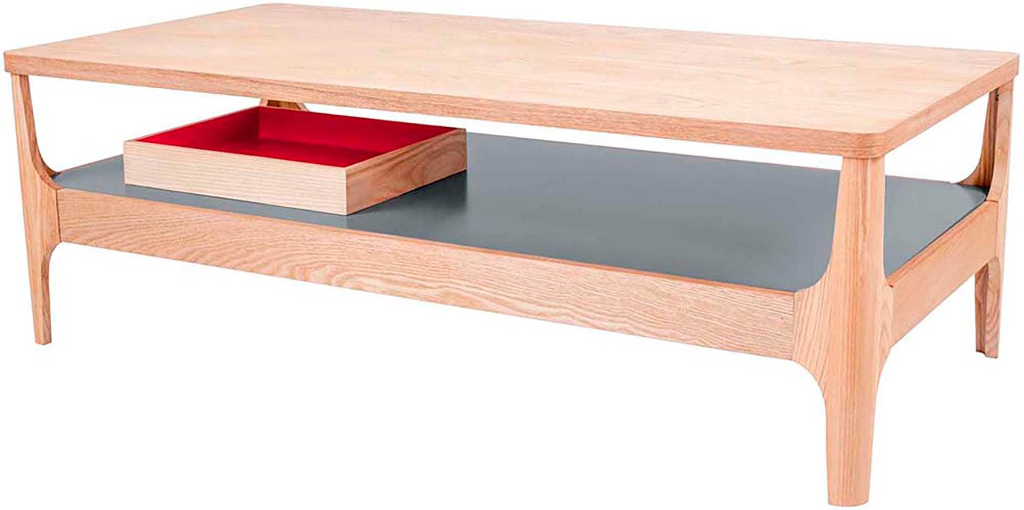 Kayoom Couchtisch »Kaffeetisch Addison, Couchtisch, offenes, ausgefallenes Design« 1 Stk. tlg. Ausgefallenes Design, Tischbeine aus Massivholz, aus robustem Material