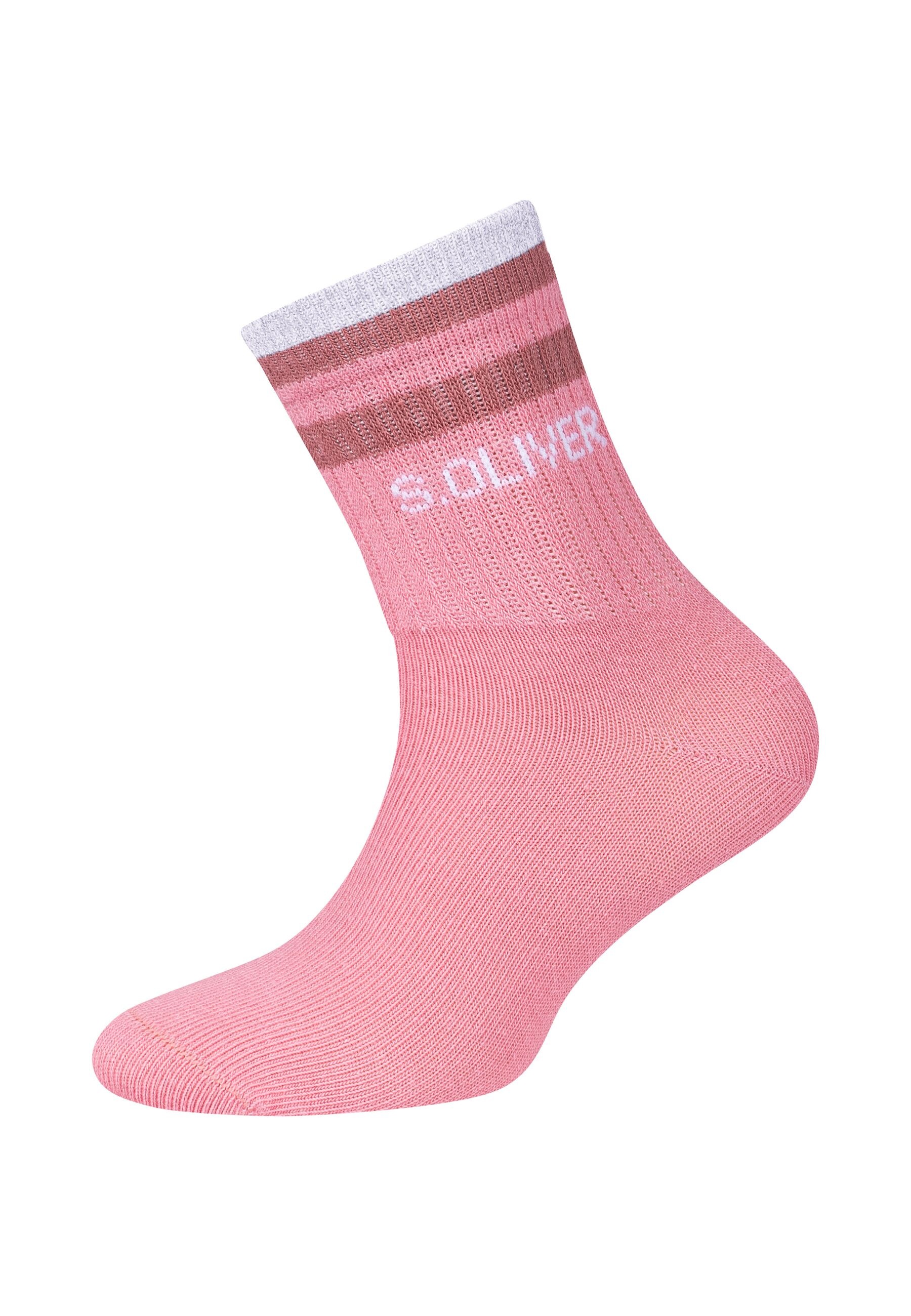 s.Oliver Socken »Reflektierende Kinder Socken 4er Pack 4er Pack« 4er Pack Baumwollmix mit recycelter Baumwolle