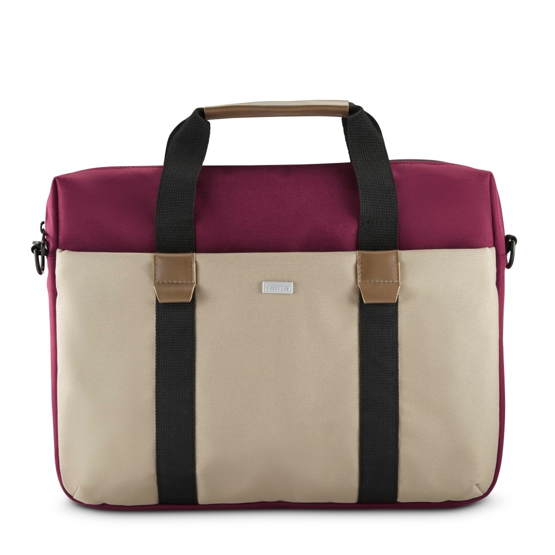 HAMA Laptoptasche "Notebooktasche für 40-41 cm (15,6 -16,2 Zoll), Trolleyband", B/H/T: 42cm x 32cm x 5cmbordeaux, Taschen