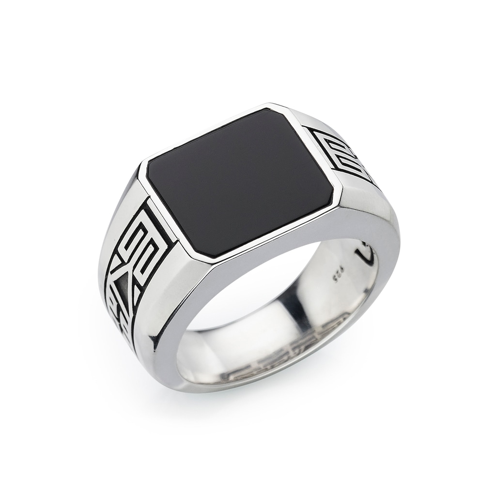 HECHTER PARIS Fingerring »Schmuck Geschenk Silber 925 Herrenring Farbstein Edelstein«