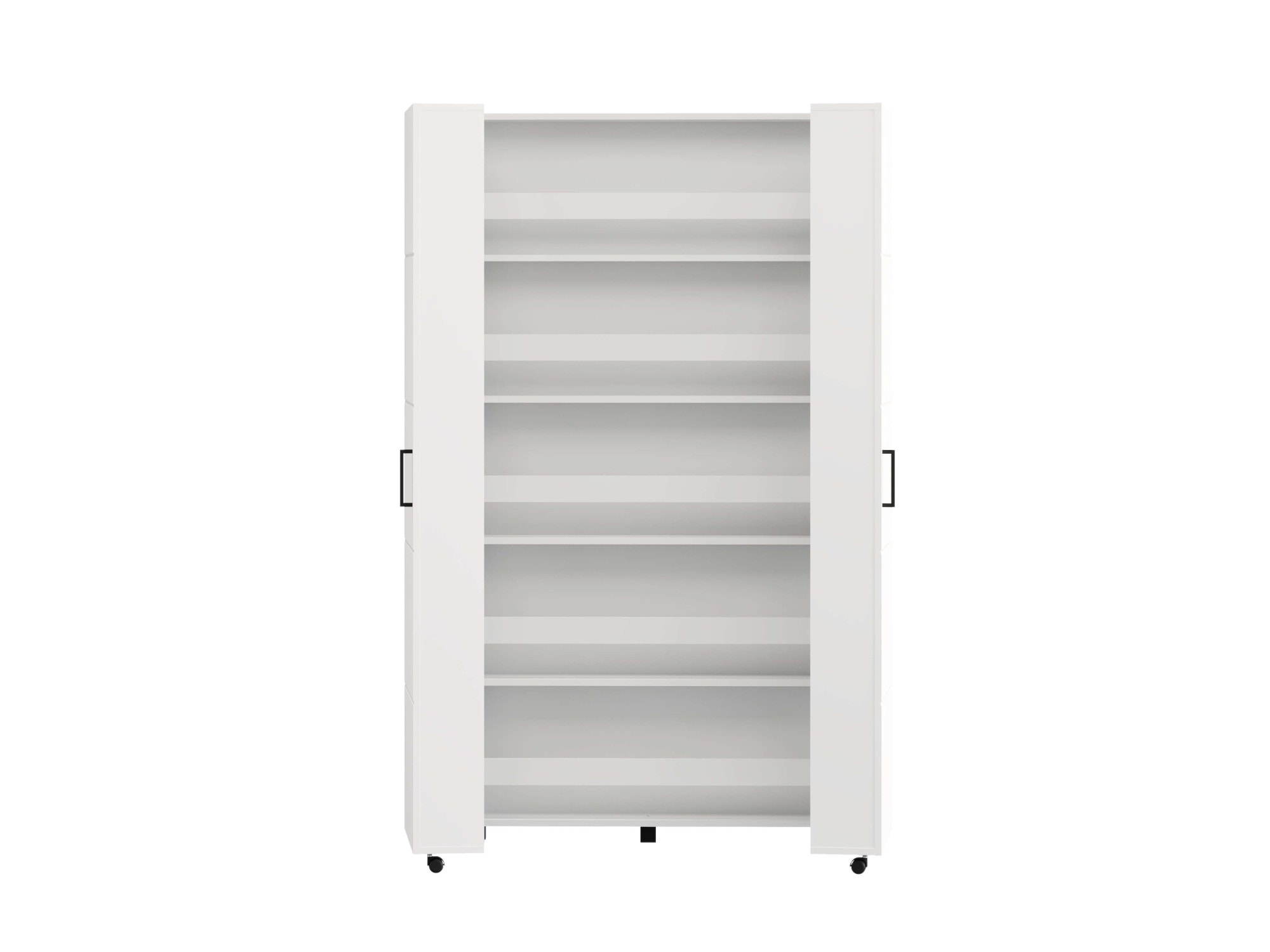 Home affaire Schuhschrank »Islay, Drehtüren auf Rollen, B/T/H: 91,6/32,4/184,4 cm« Schuhkommode mit Platz für ca. 40 Paar Schuhe bis Gr. 40
